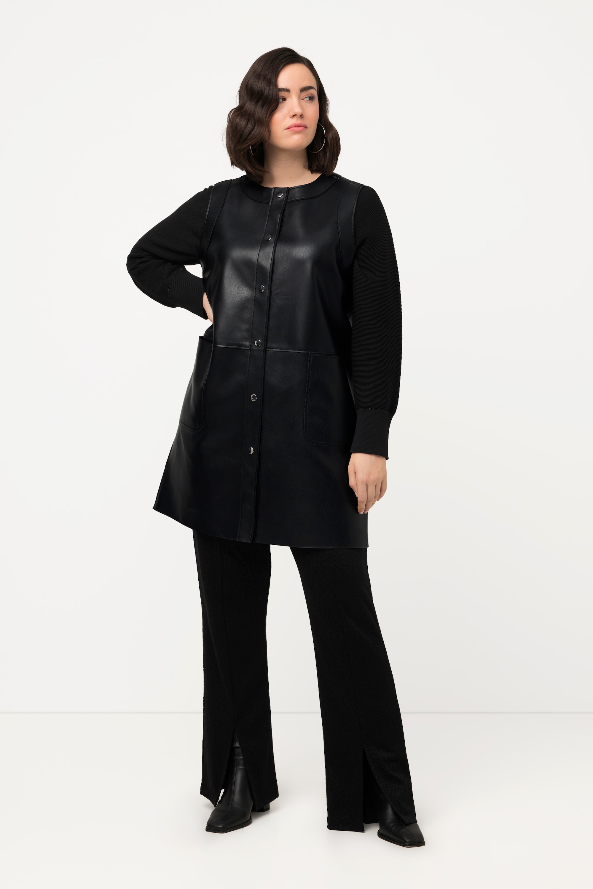 Gilet sans manches réversible. Effet cuir, ULLA POPKEN