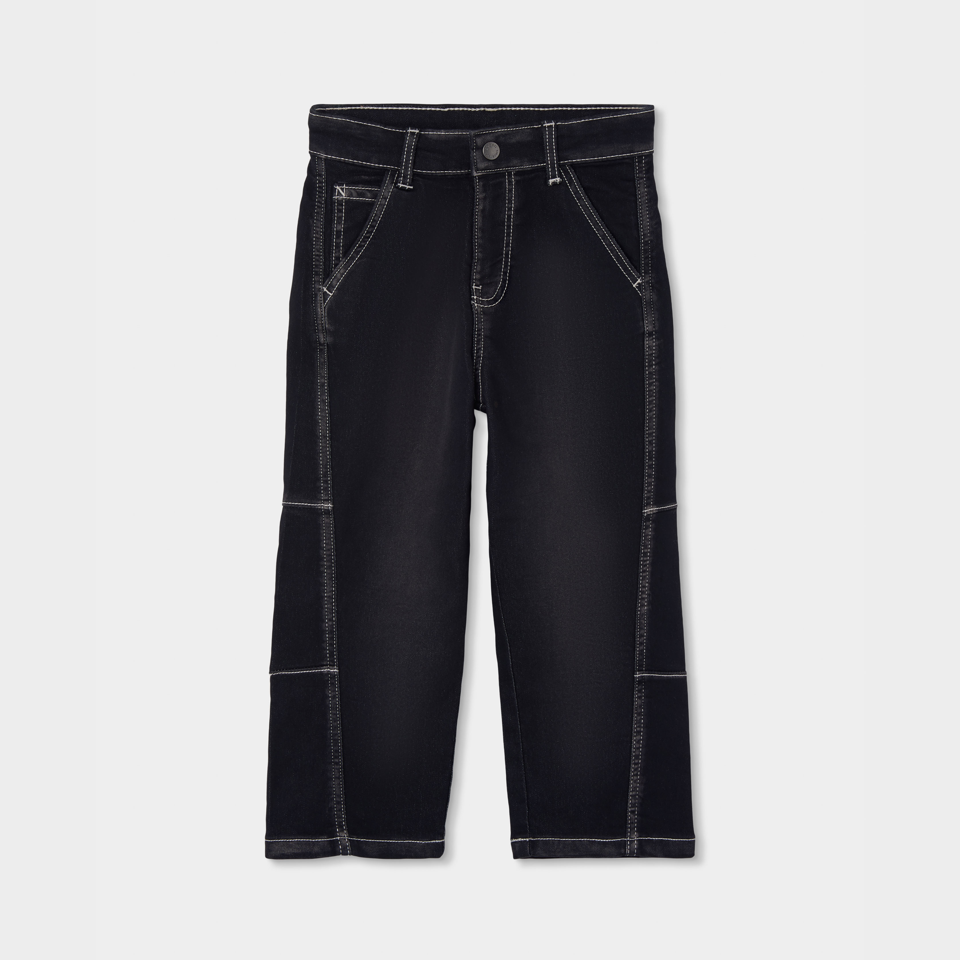 Pantalon garçon denim avec coutures, BOBOLI