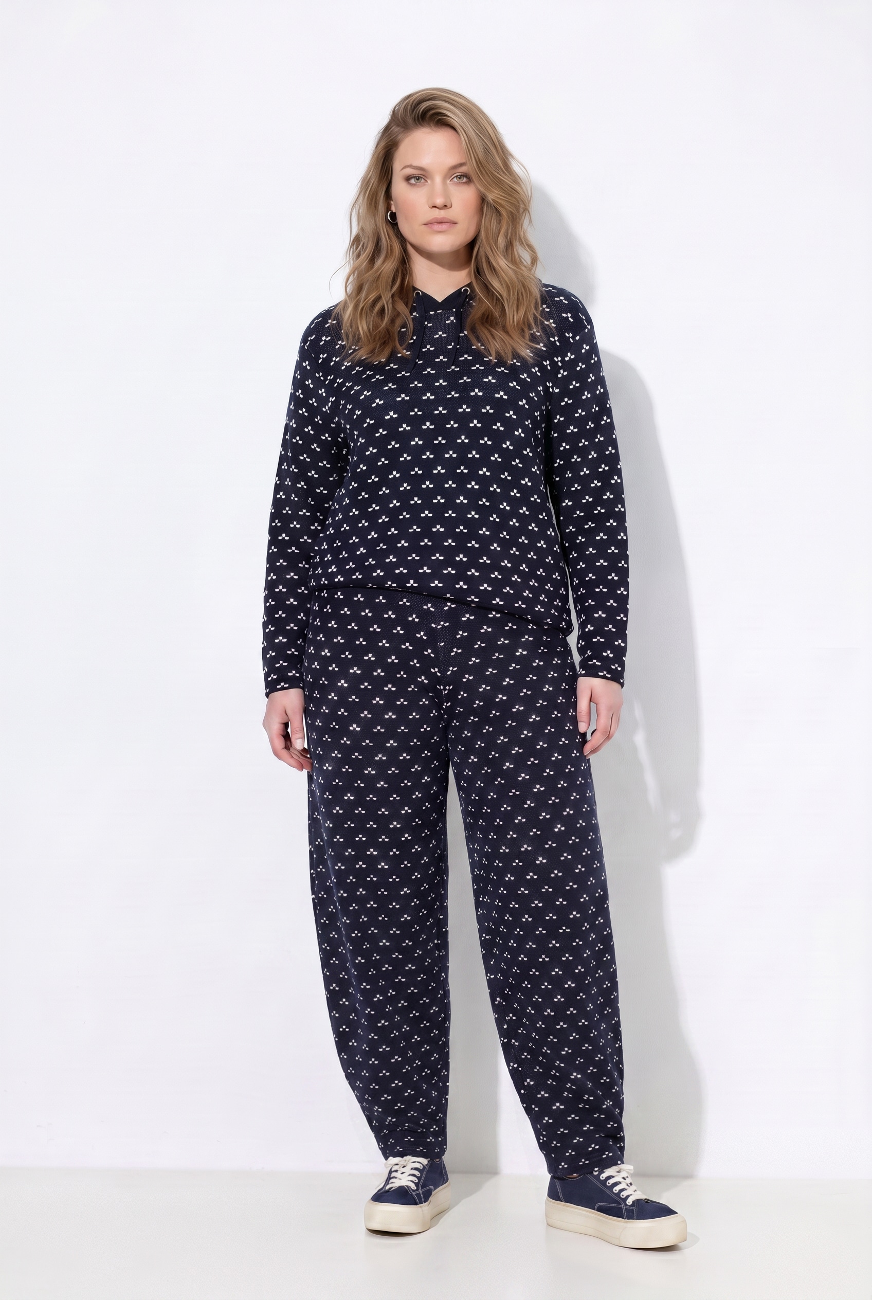 Pantalon en maille de coton bio, ULLA POPKEN