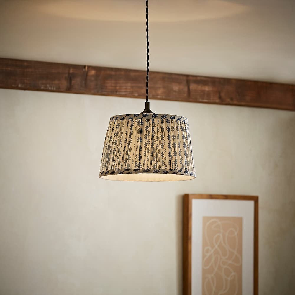 25cm Gracelyn Floral Pleated Pendant Shade, SO'HOME
