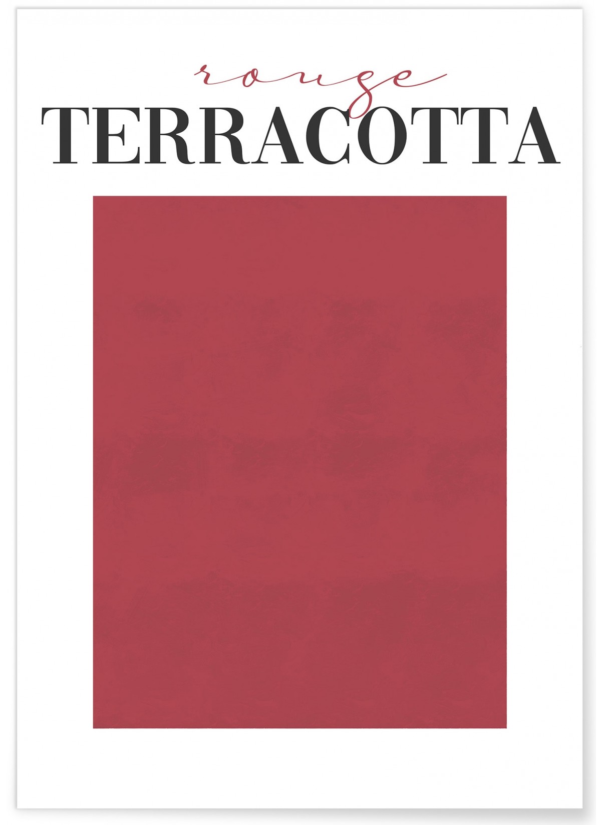 Affiche Rouge Terracotta, L'AFFICHERIE