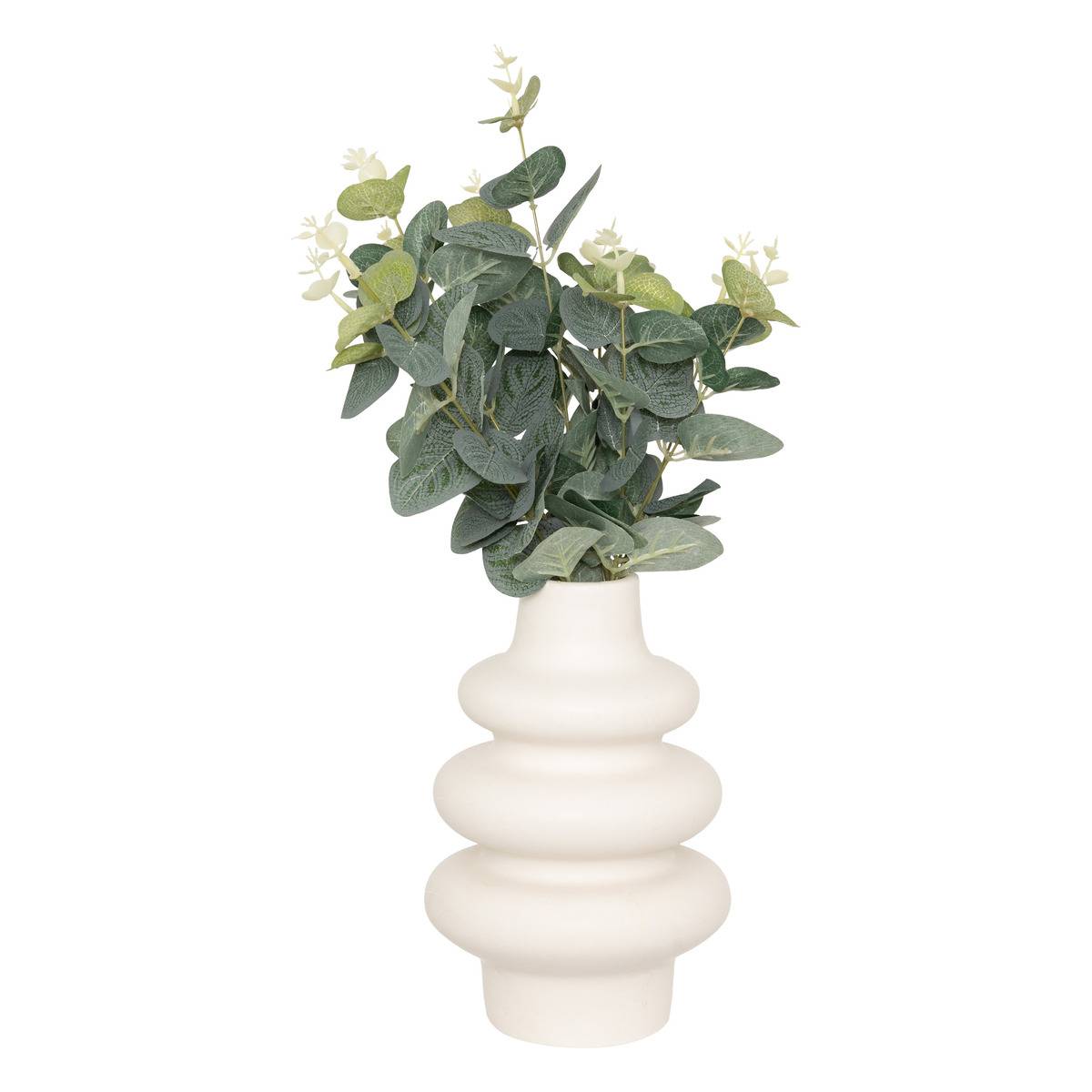 Composition eucalyptus avec vase SUZA, ATMOSPHERA