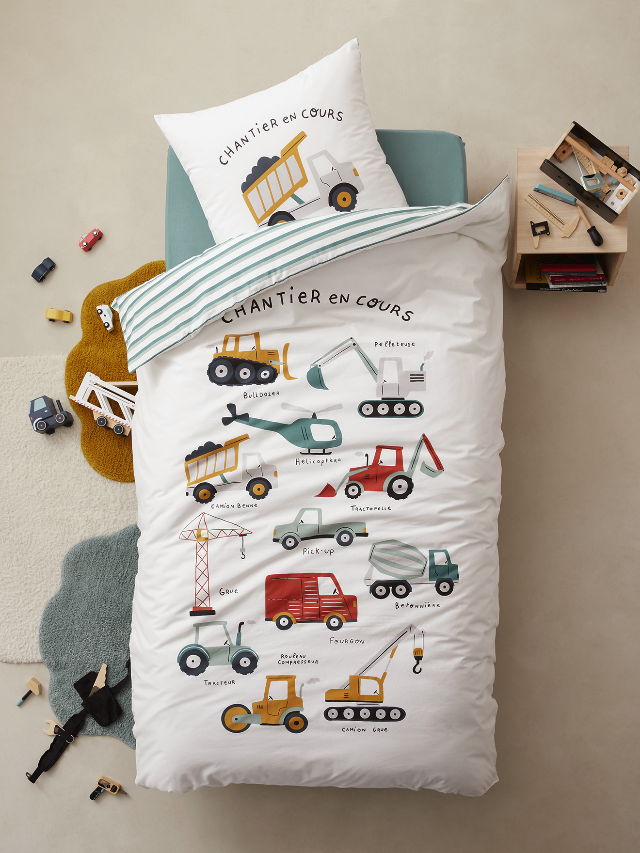 Parure Magicouette Quel chantier !, VERTBAUDET