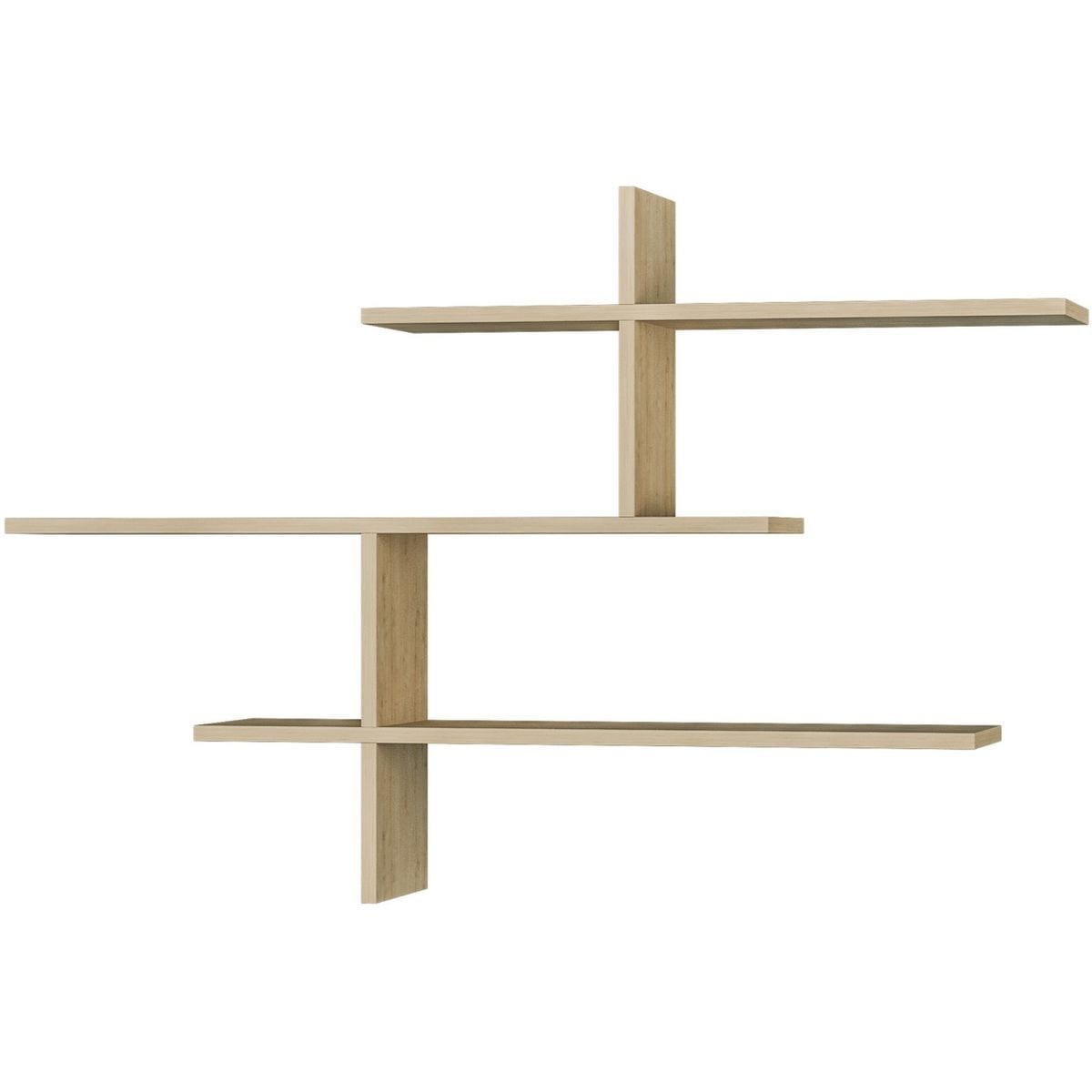 Etagère murale asymétrique 3 niveaux - ZINA, HOMIFAB