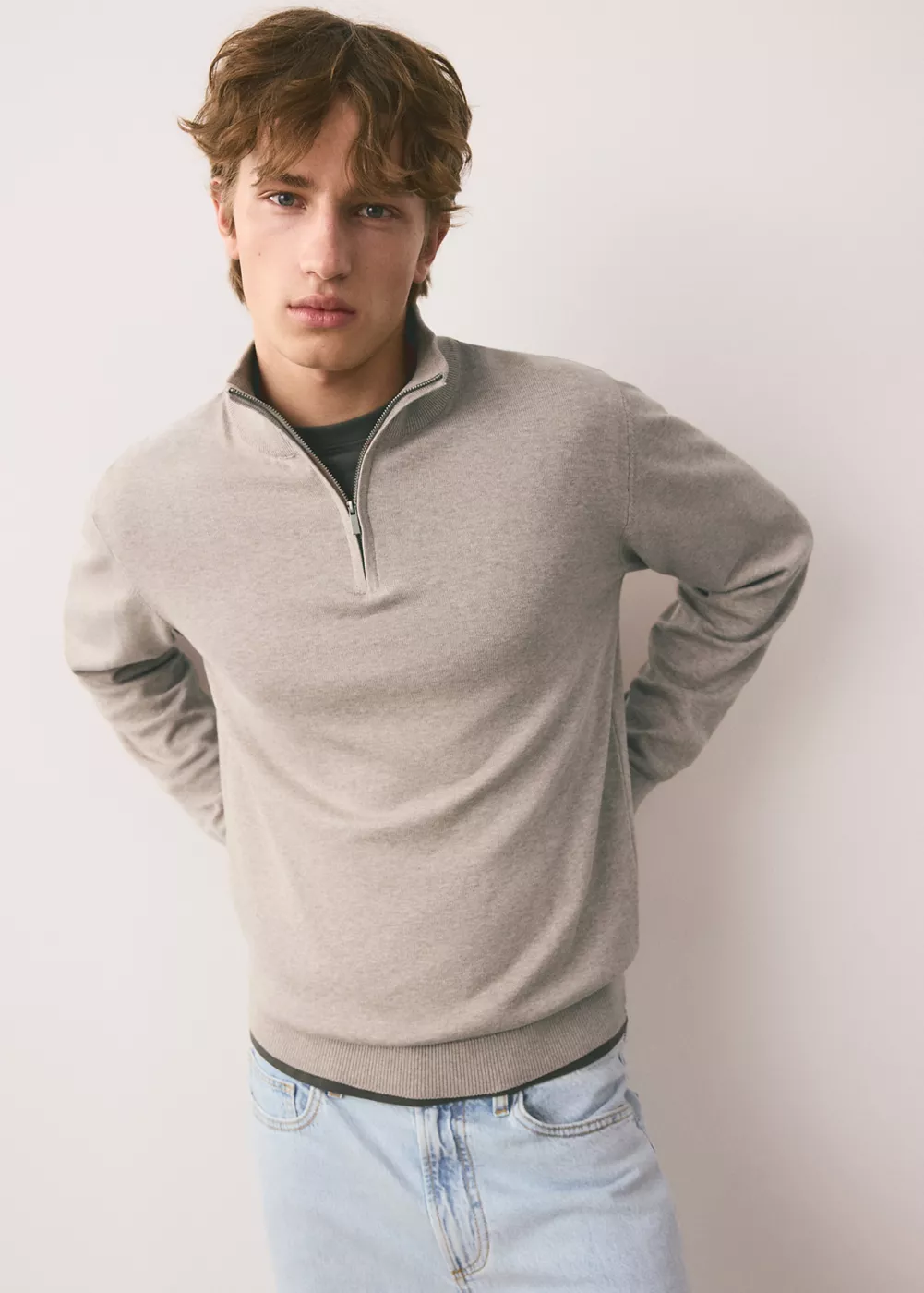 Pull col montant zip, MANGO TEEN