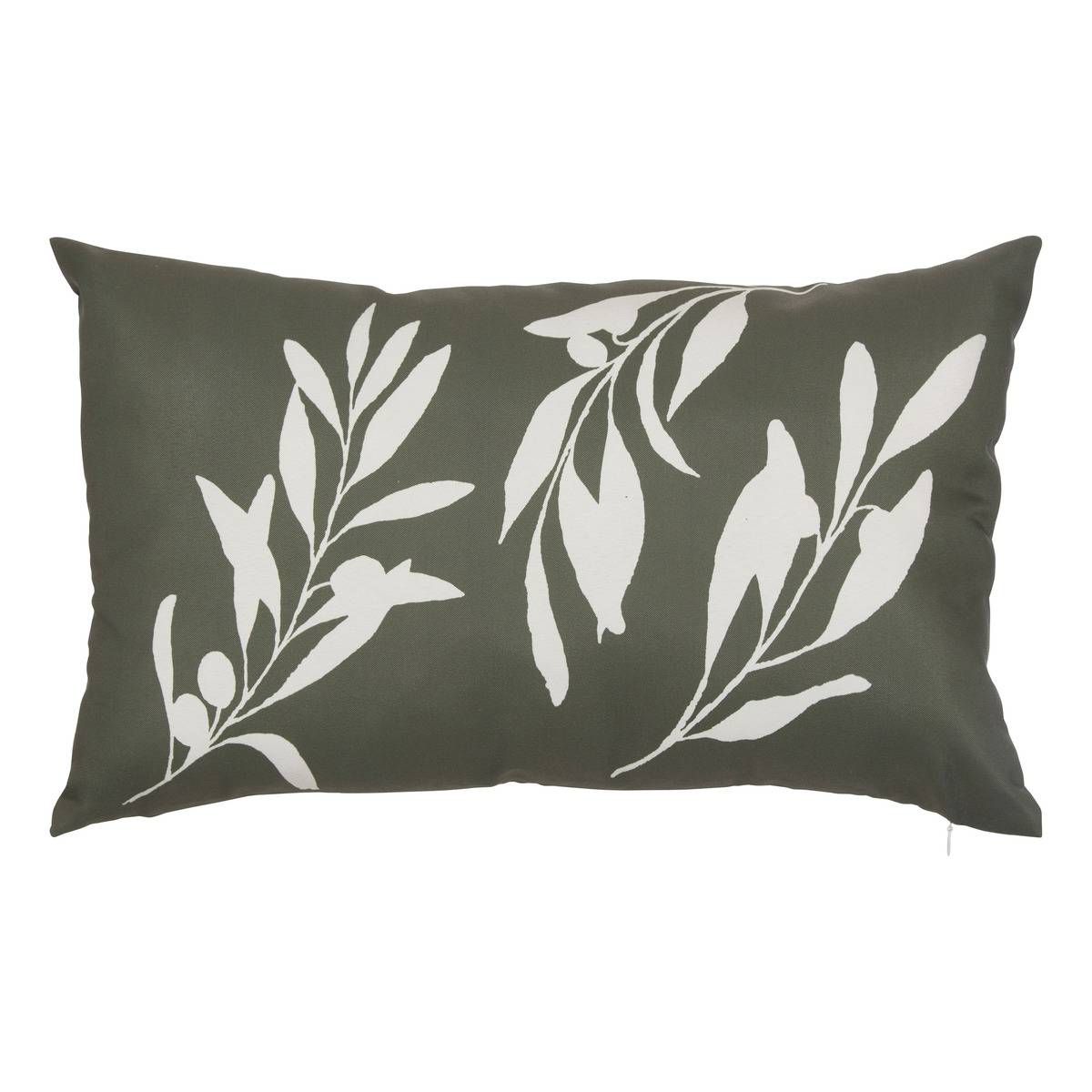 Housse de coussin d'extérieur motif feuilles TILEO, ATMOSPHERA