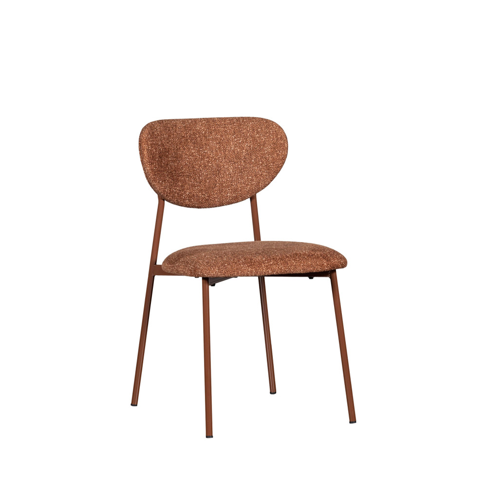 Lot de 2 chaises en tissu et métal- VALOR, WOOOD