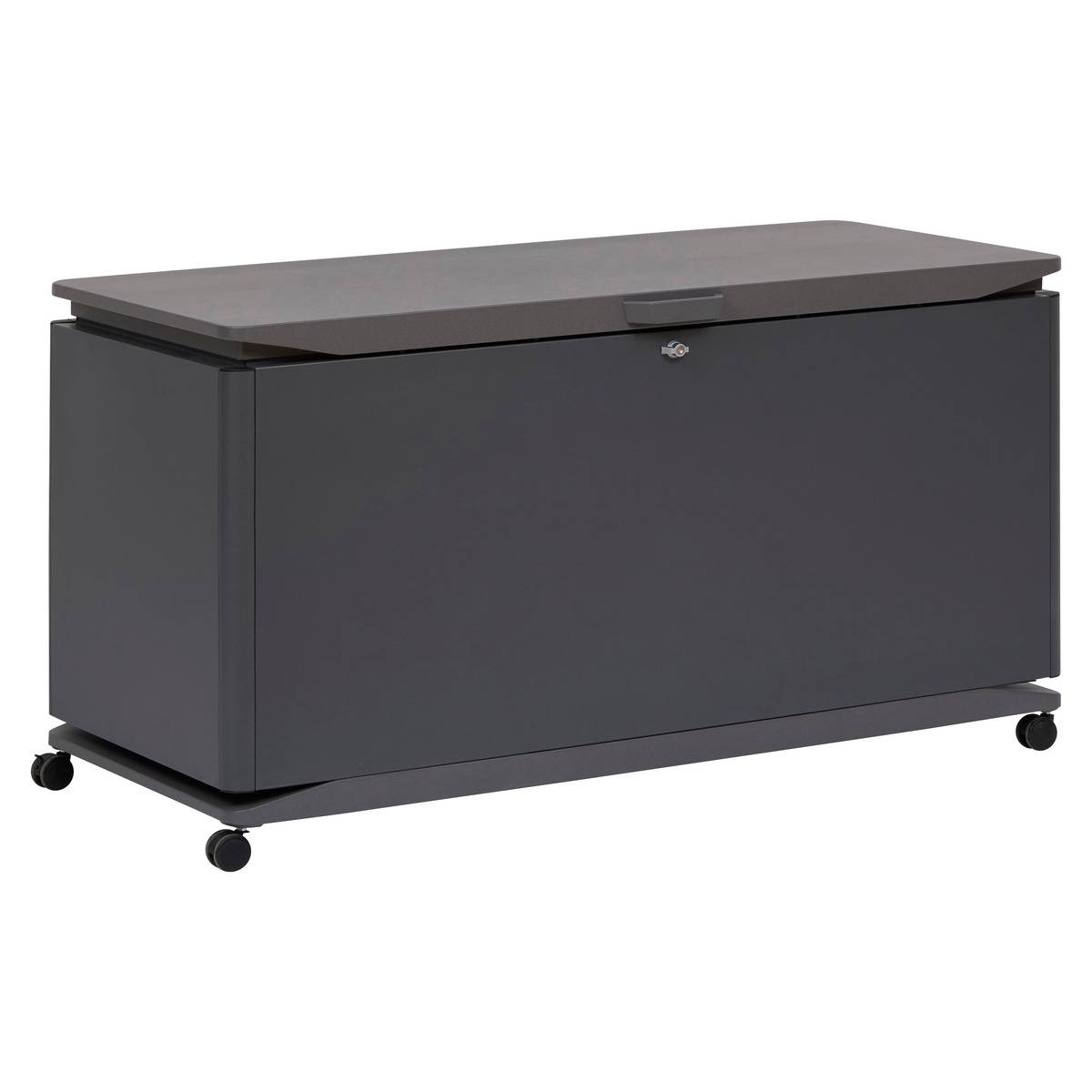 Coffre de rangement 920L en aluminium à roulettes ALUMIA, HESPERIDE
