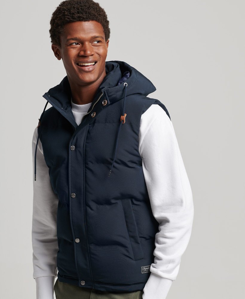 Doudoune sans manches à capuche Everest, SUPERDRY