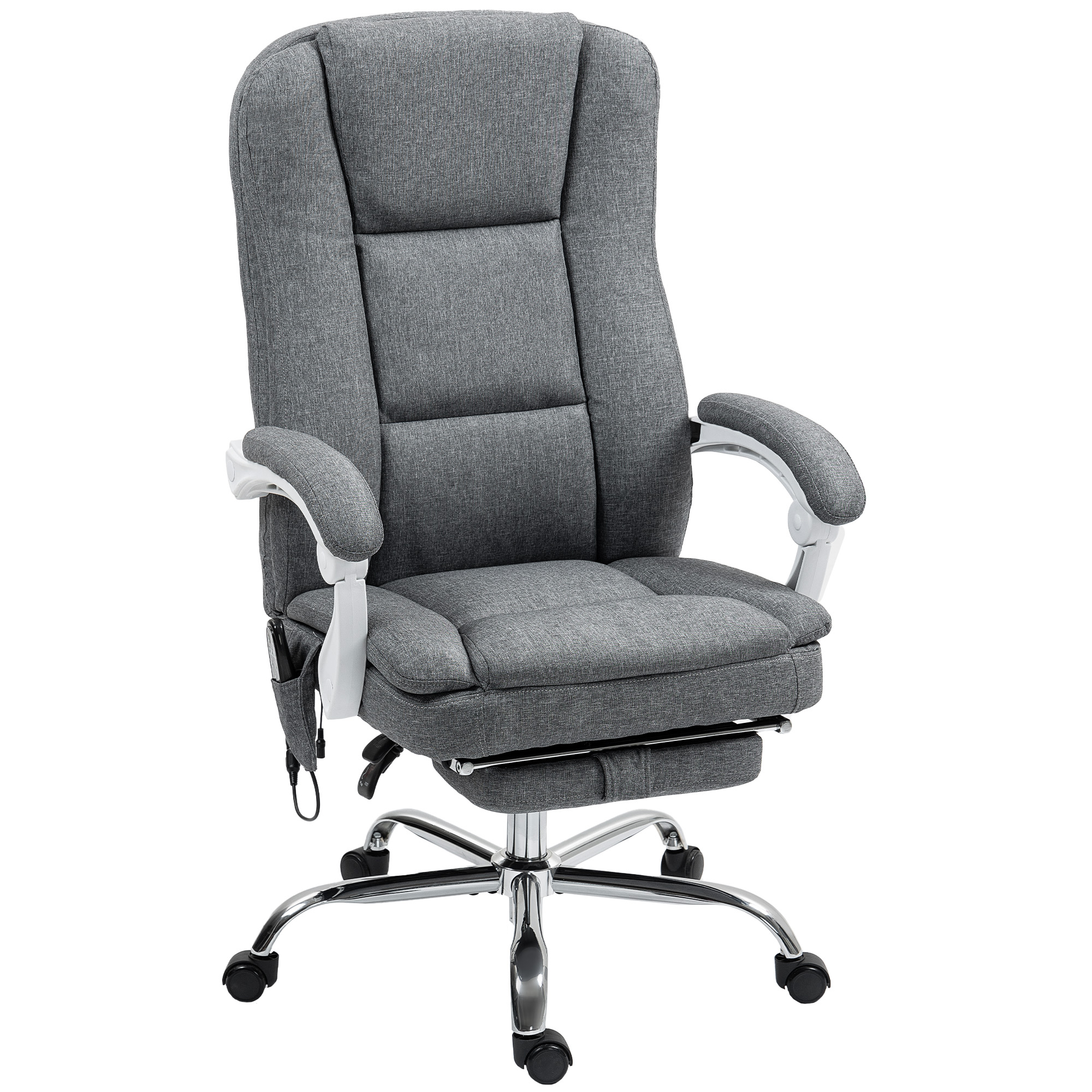 Fauteuil de bureau avec fonction massage, HOMCOM