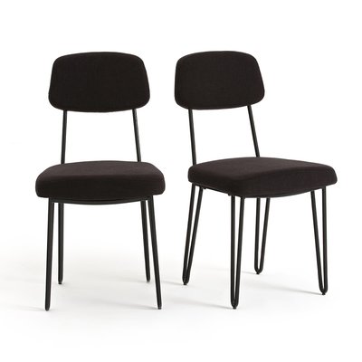 Set van 2 vintage stoelen in metaal, Daffo LA REDOUTE INTERIEURS
