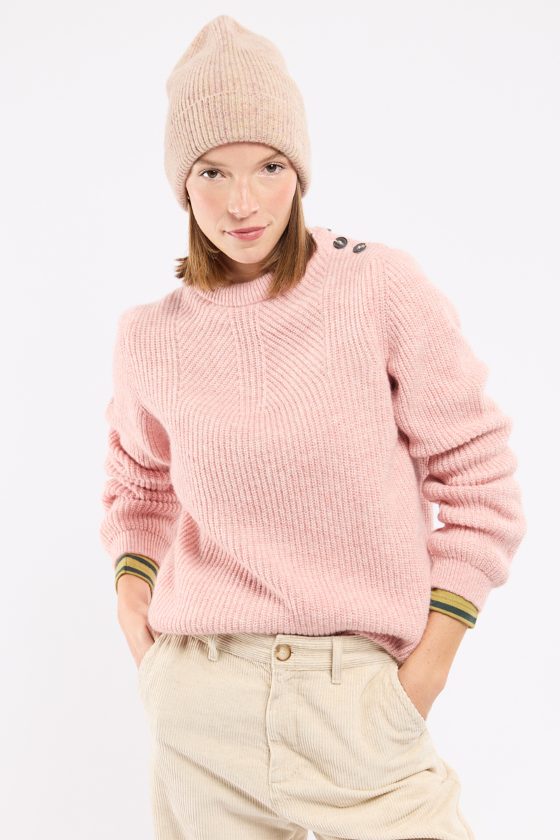 Pull maille perlée - alpaga et laine, ARMOR-LUX