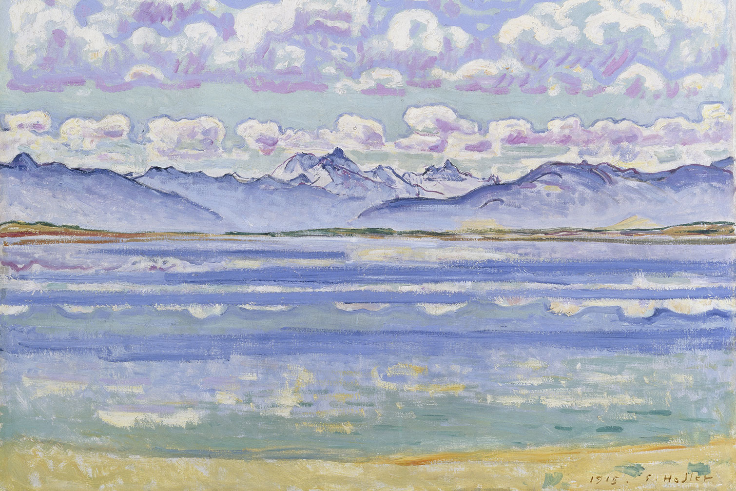 Tableau célèbre Weisshorn de Ferdinand Hodler, HEXOA