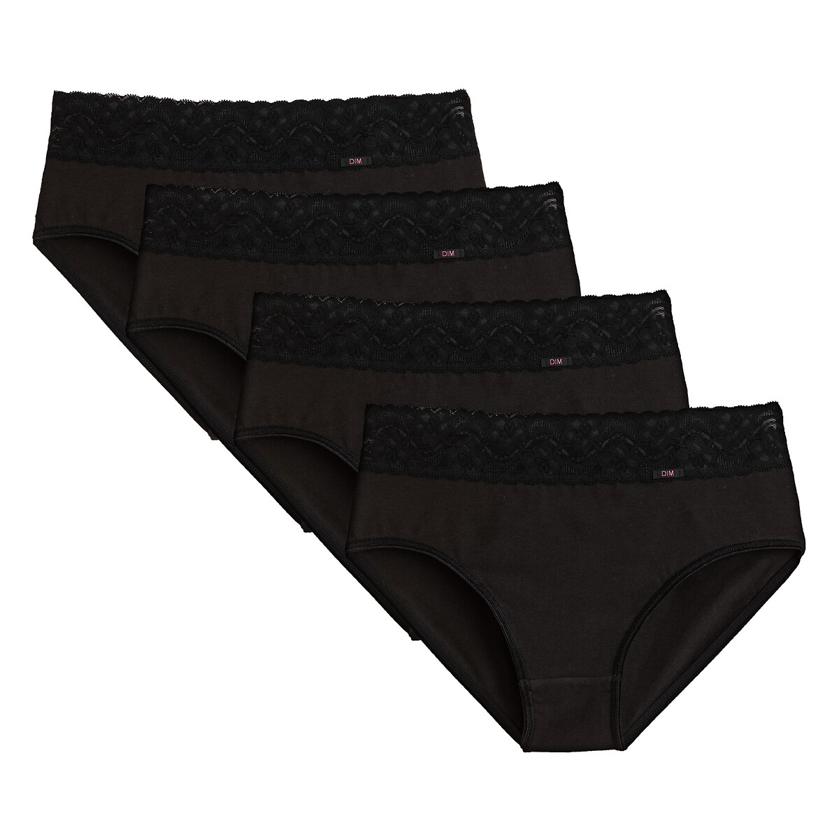 Pack of 4 Maxi Knickers in Stretch Cotton