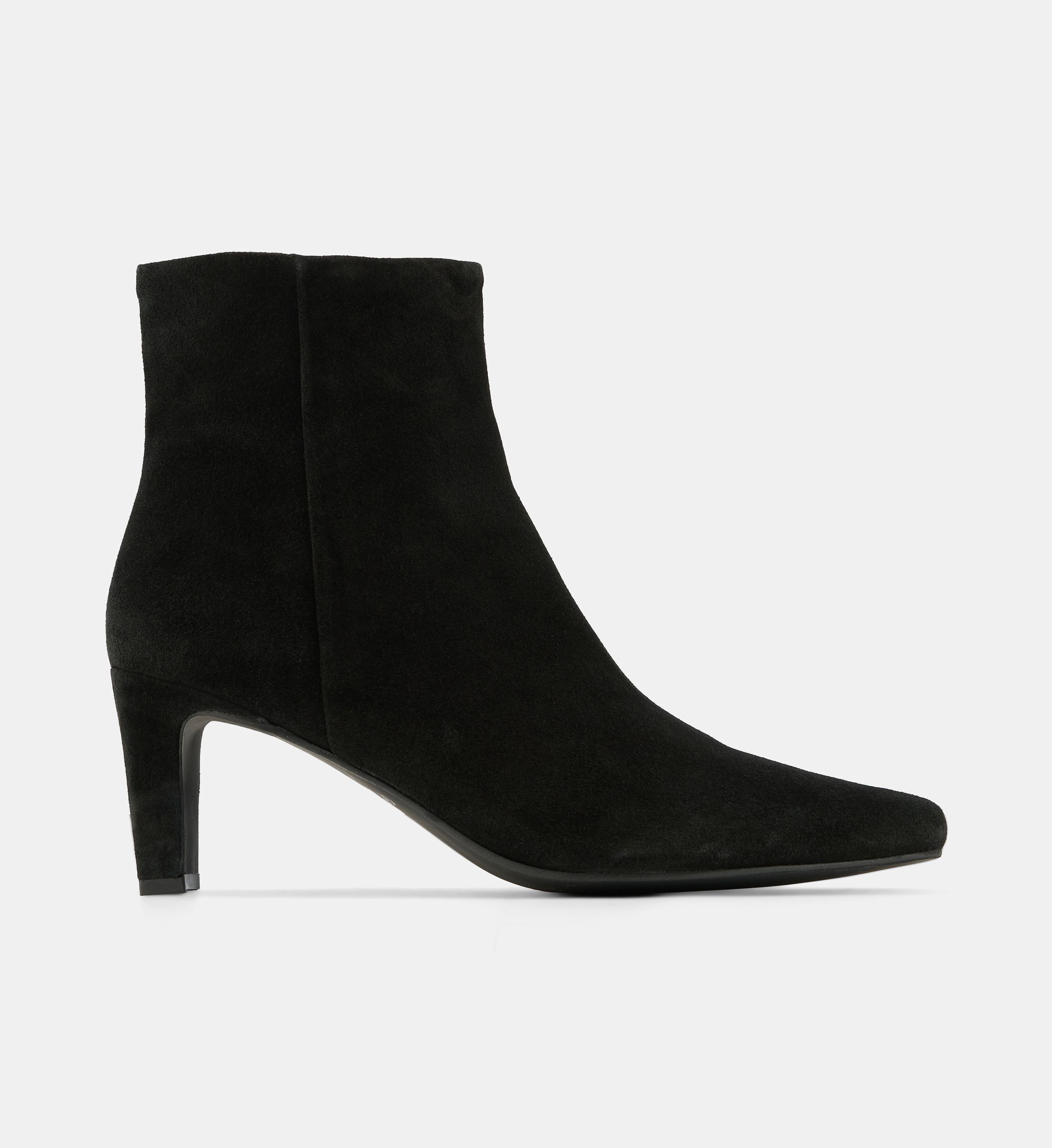Bottines affinées cacilie cuir velours, GALERIES LAFAYETTE