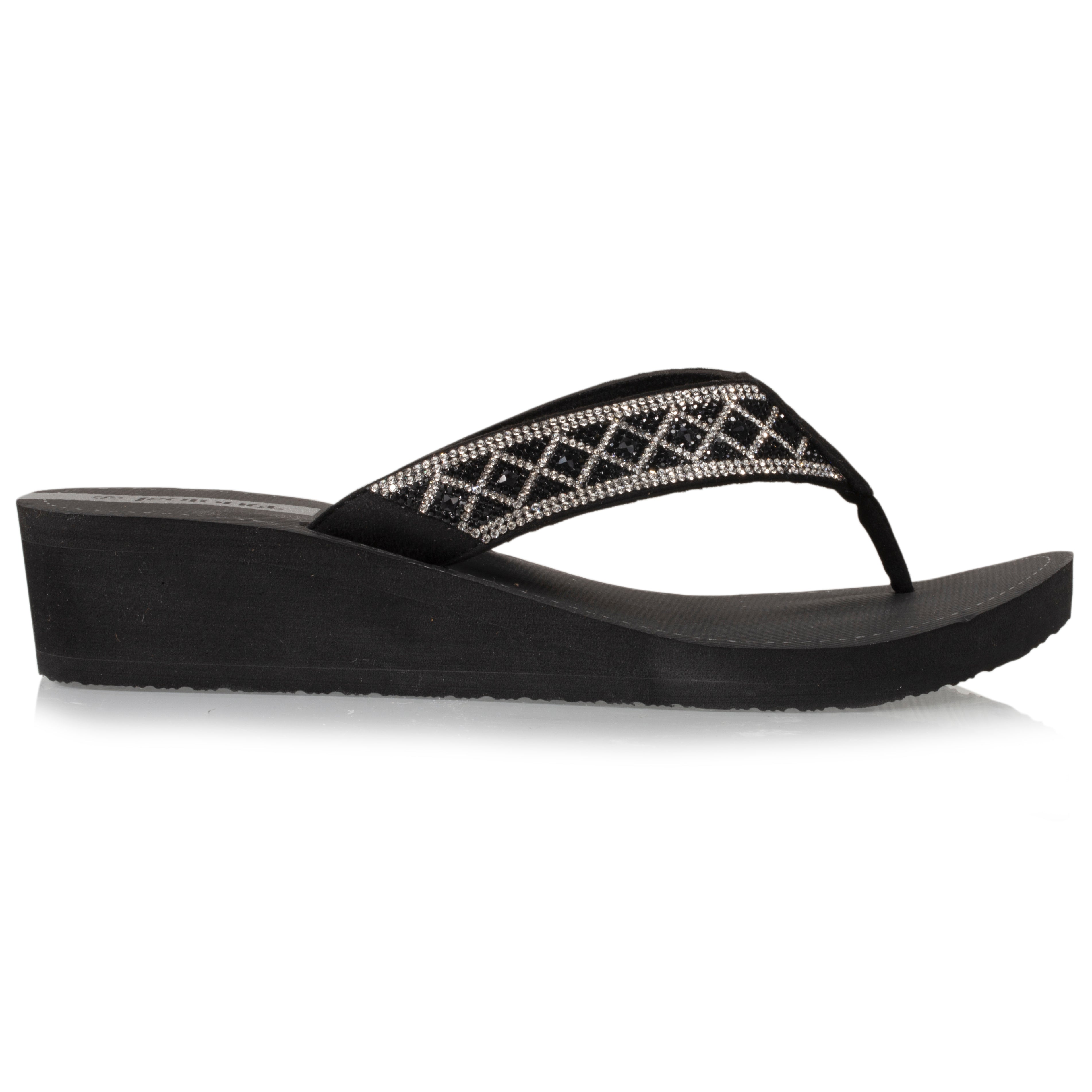 Tongs à talon de 4 cm, ultra confortables, ISOTONER