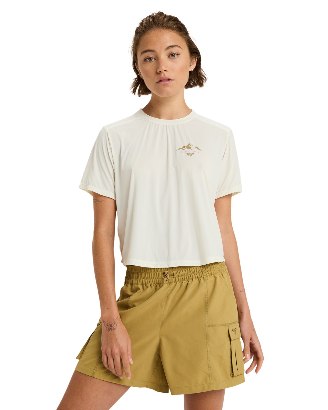 T-Shirt de sport, manches courtes, col rond, ., ROXY