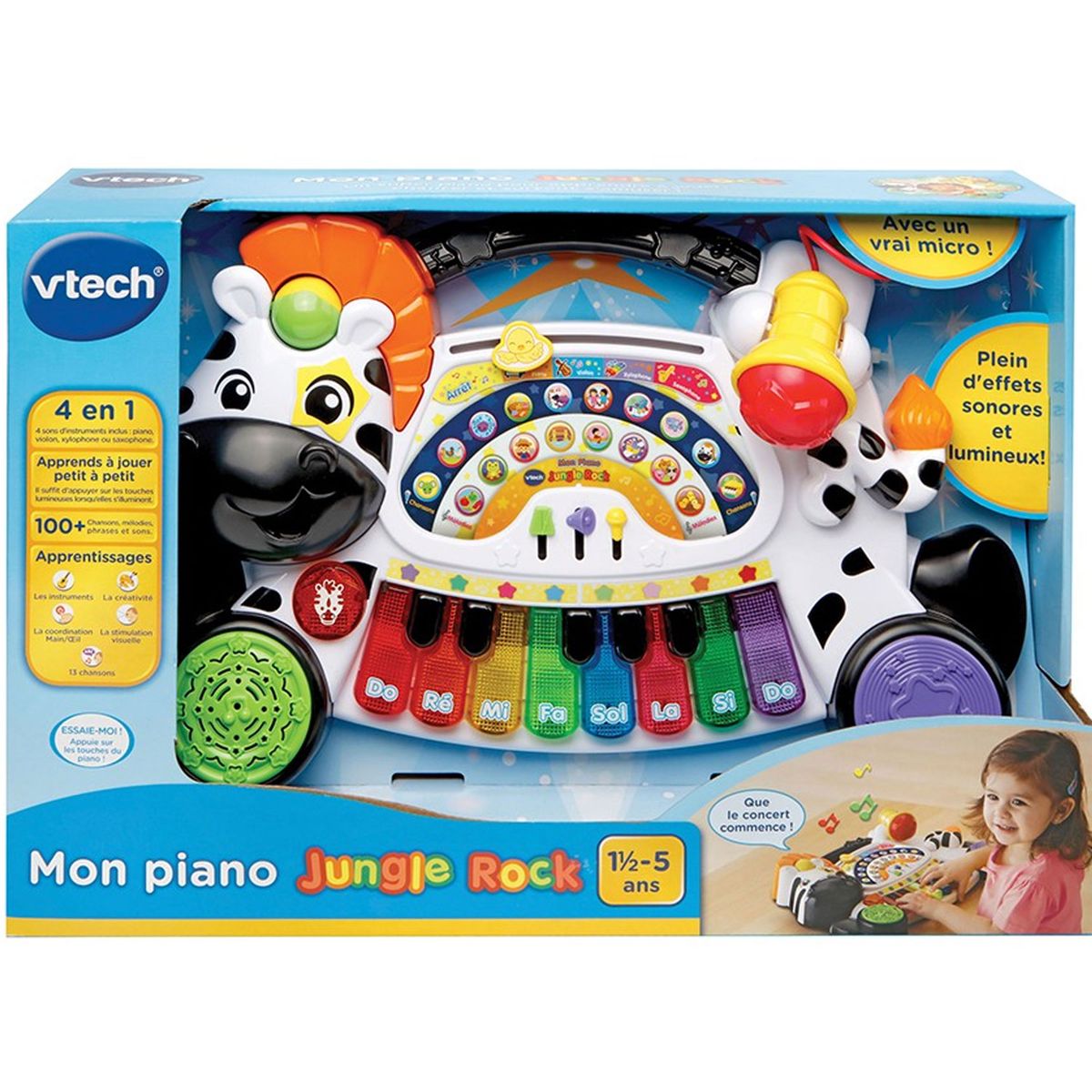 Piano Zebre Jungle Rock Vtech La Redoute