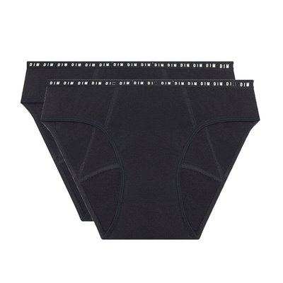 Pack of 2 Protect Period Knickers in Cotton, Heavy Flow DIM