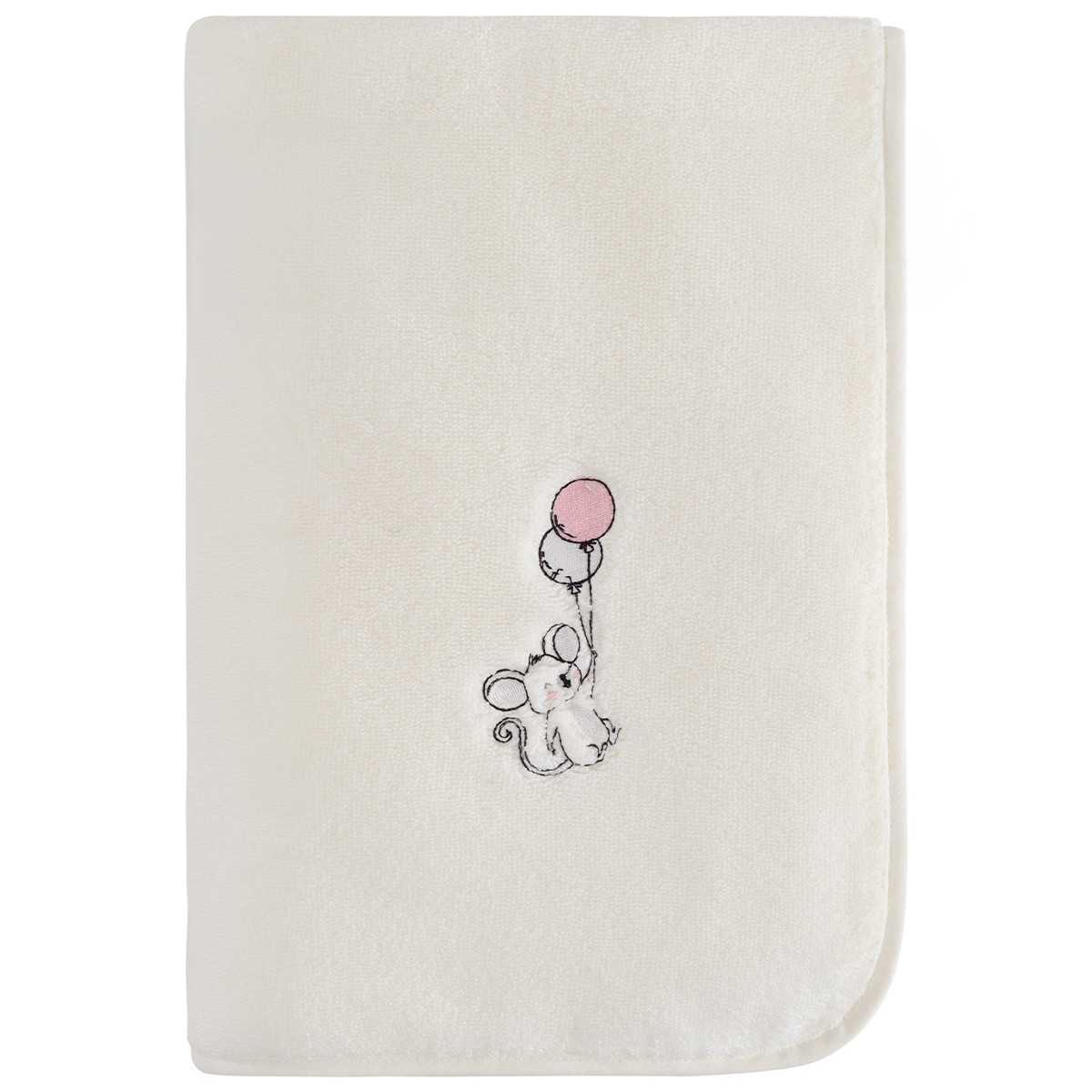 Drap de bain en coton peigné Zéro Twist BABY SOFT SOURIS SKY, SENSEI MAISON