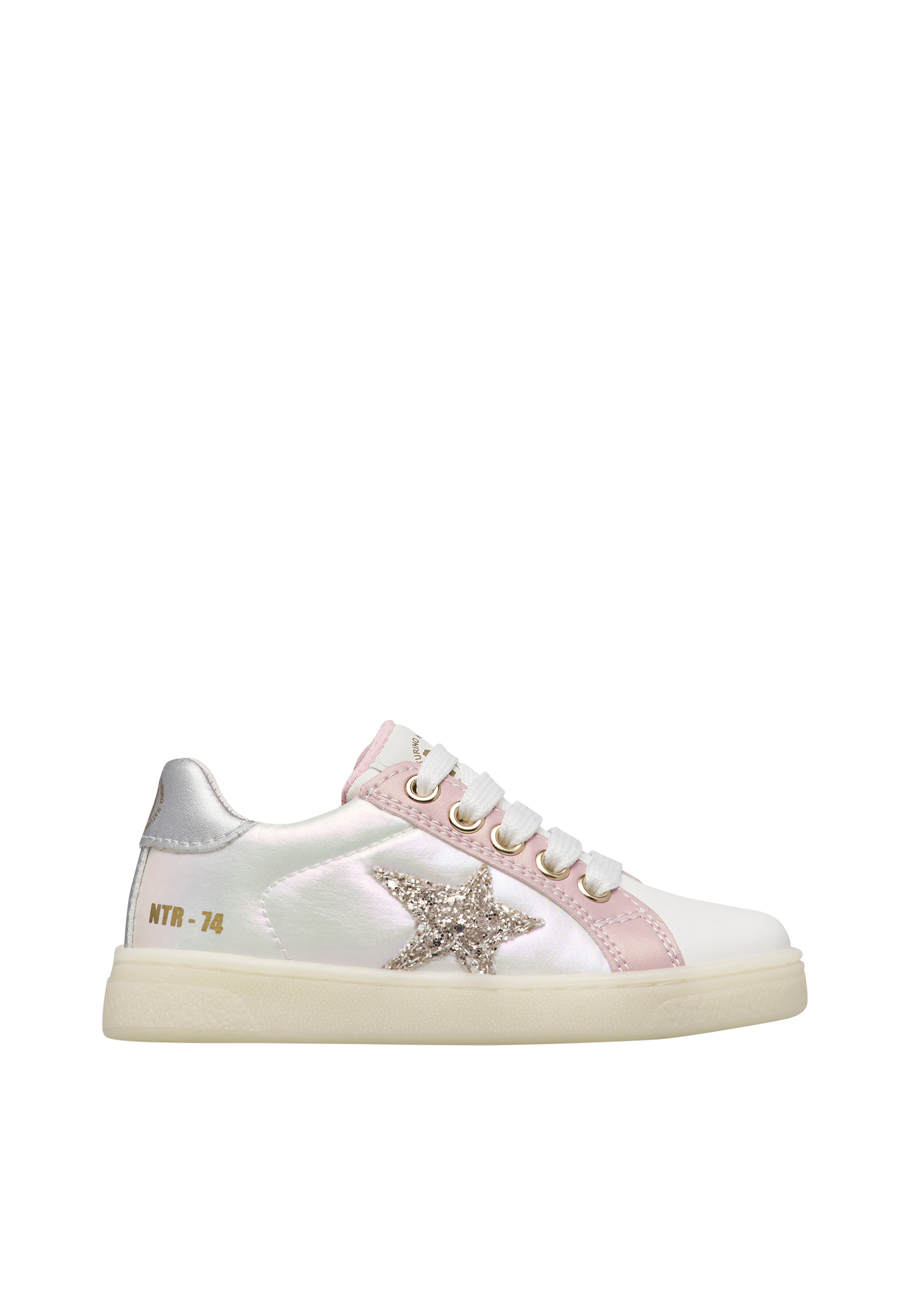 Sneakers en cuir et tissu technique PINN ZIP., NATURINO