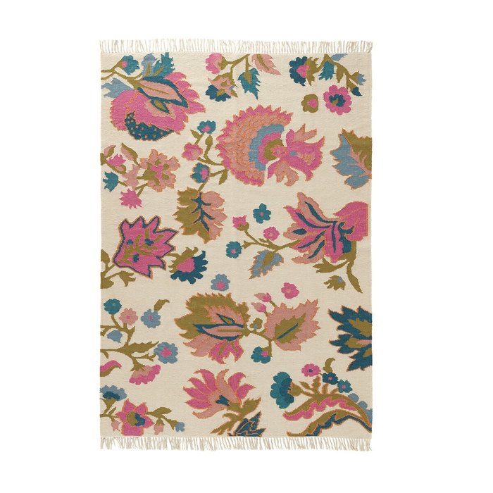 Image 0 Tapis tissé plat laine et coton, Irène LOUISE MISHA X LA REDOUTE Tapis tissé plat laine et coton, Irène LOUISE MISHA X LA REDOUTE image 0