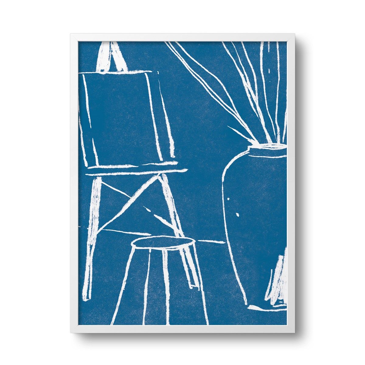 affiche encadree l'atelier du peintre, made in france
