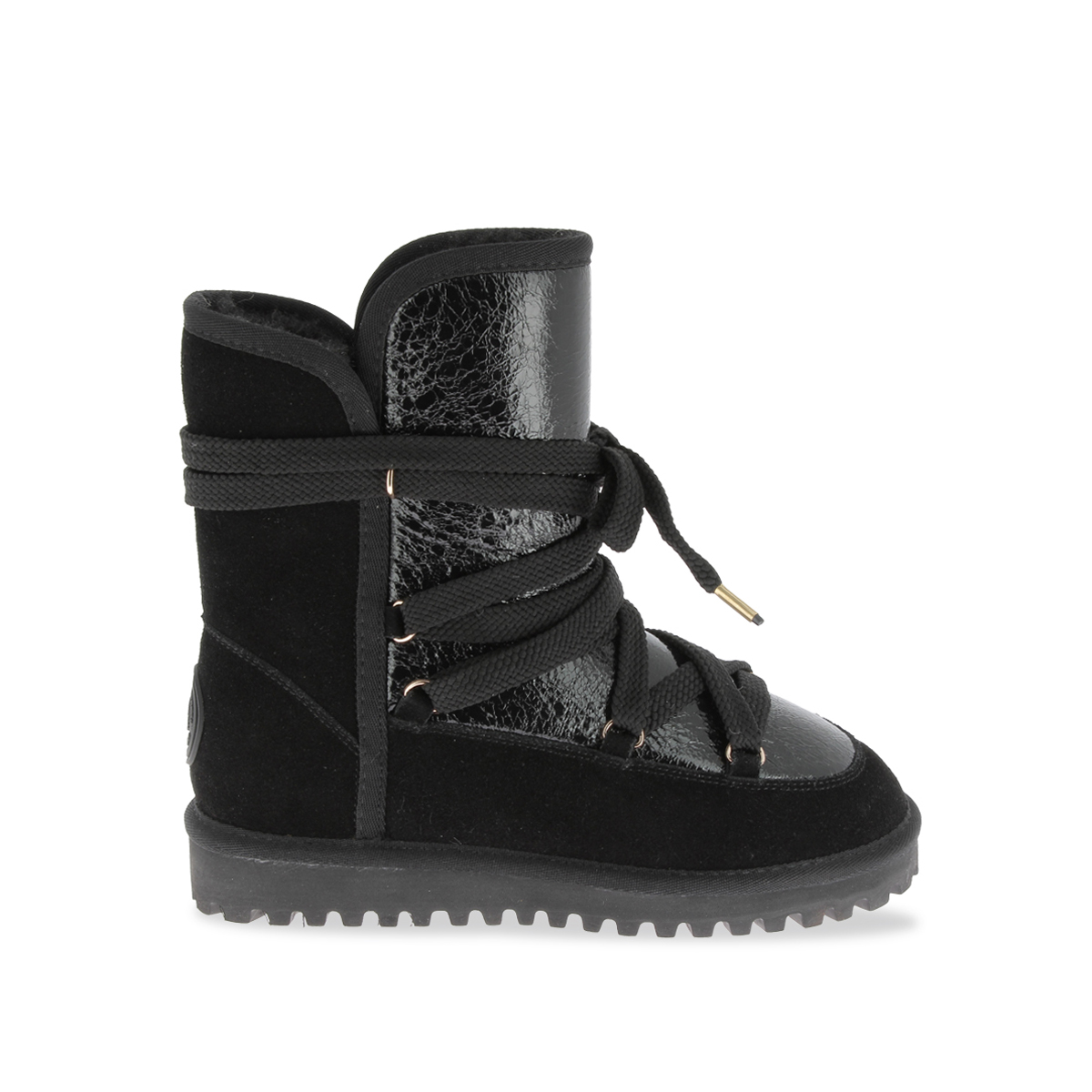 Bottines fourrées à lacets croisés CHALEY, LES TROPEZIENNES PAR M.BELARBI