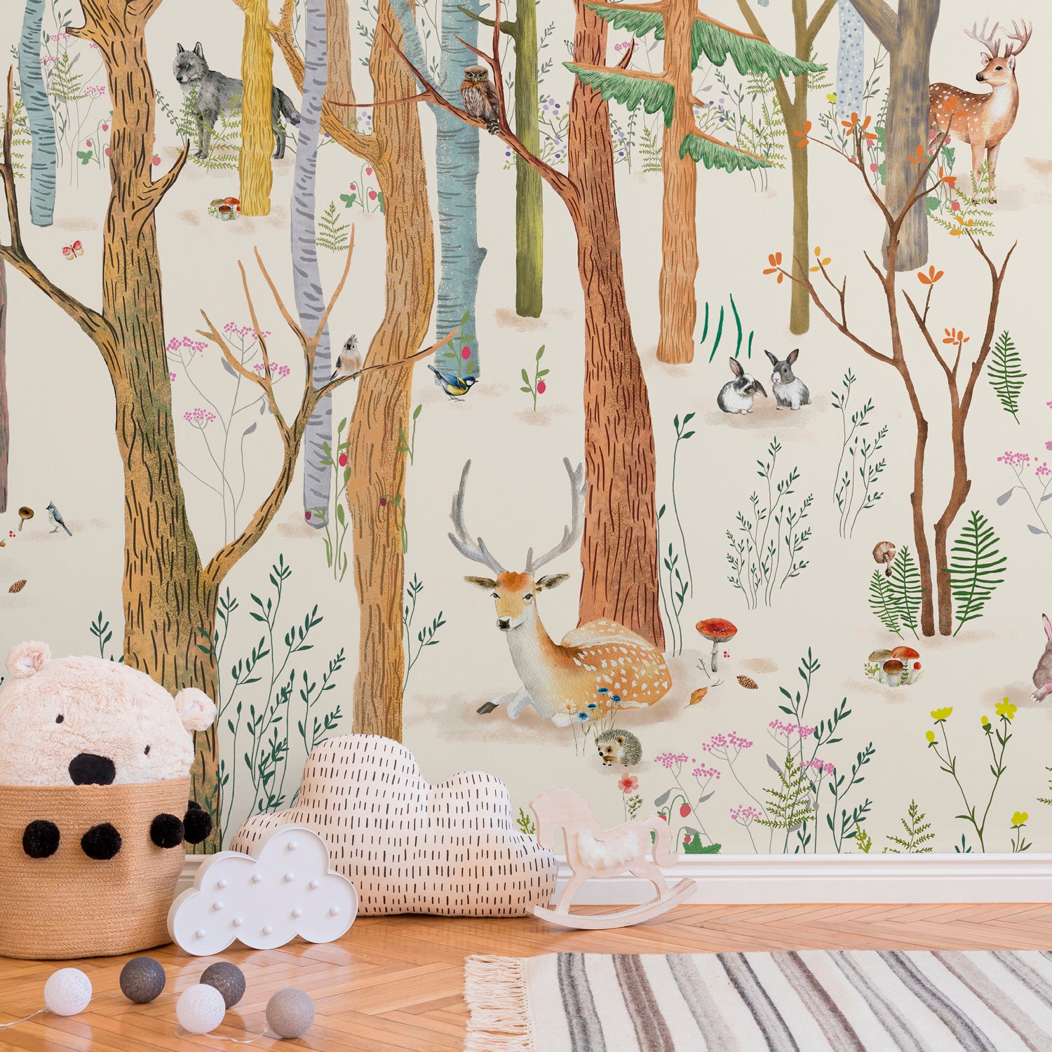 Papier peint panoramique Chanteloup XL - Forêt mythique 480 x 265 cm, LE PAPIERS DE NINON
