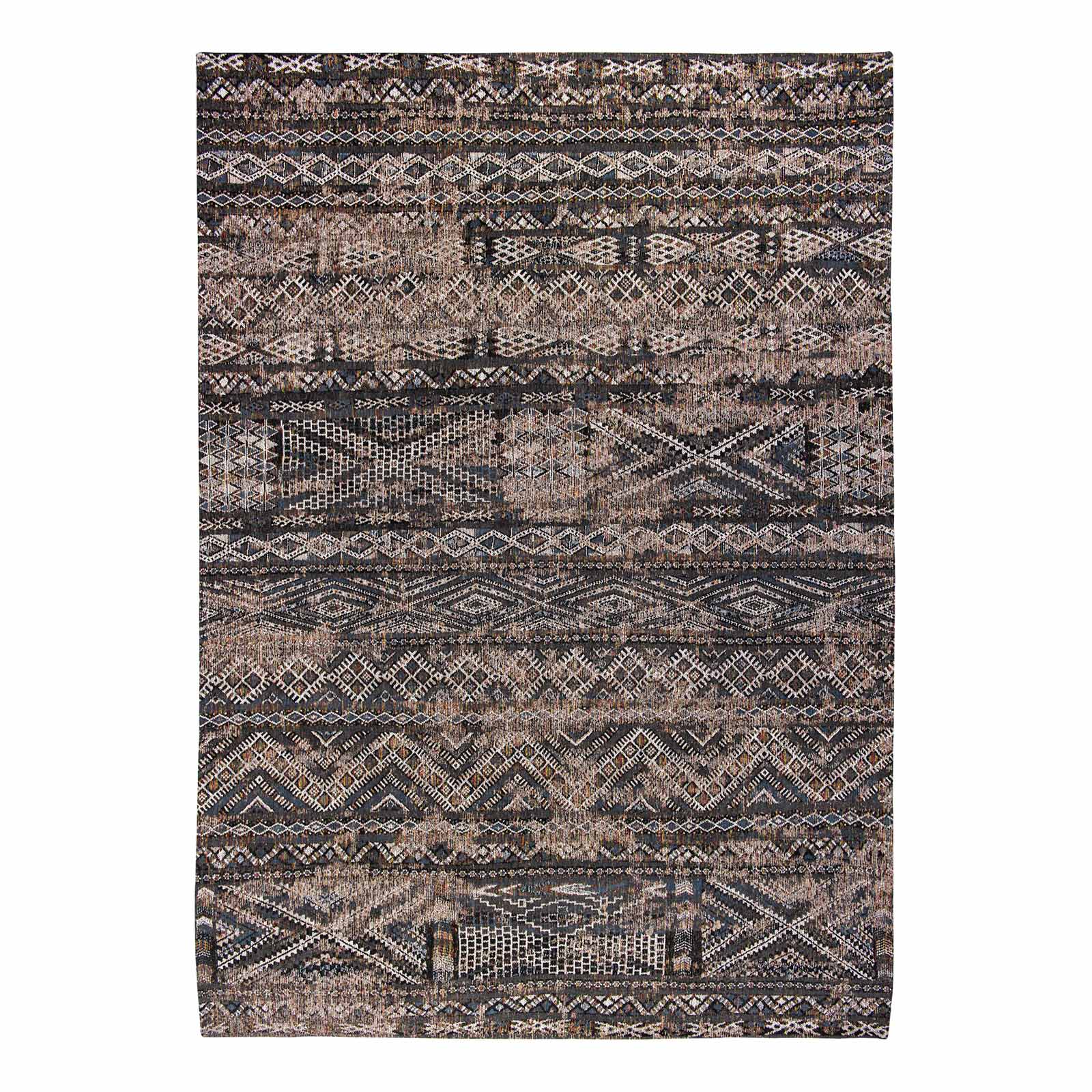 Tapis intérieur/extérieur tissé plat BLACK FEZ, NOVATREND