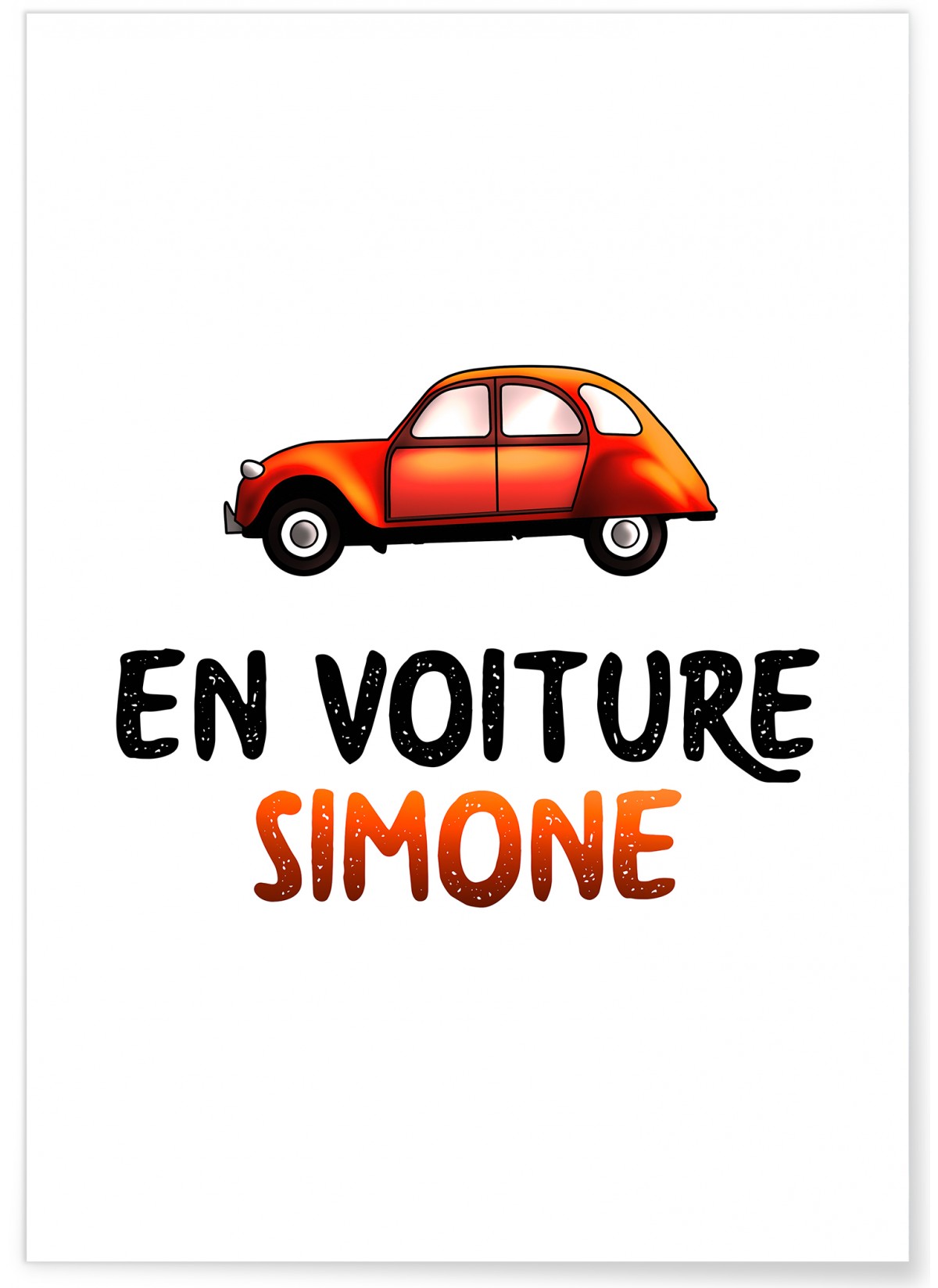 Affiche 'En voiture Simone', L'AFFICHERIE