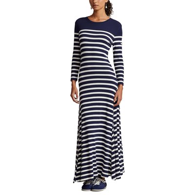 Breton Striped Maxi Dress with Long Sleeves POLO RALPH LAUREN