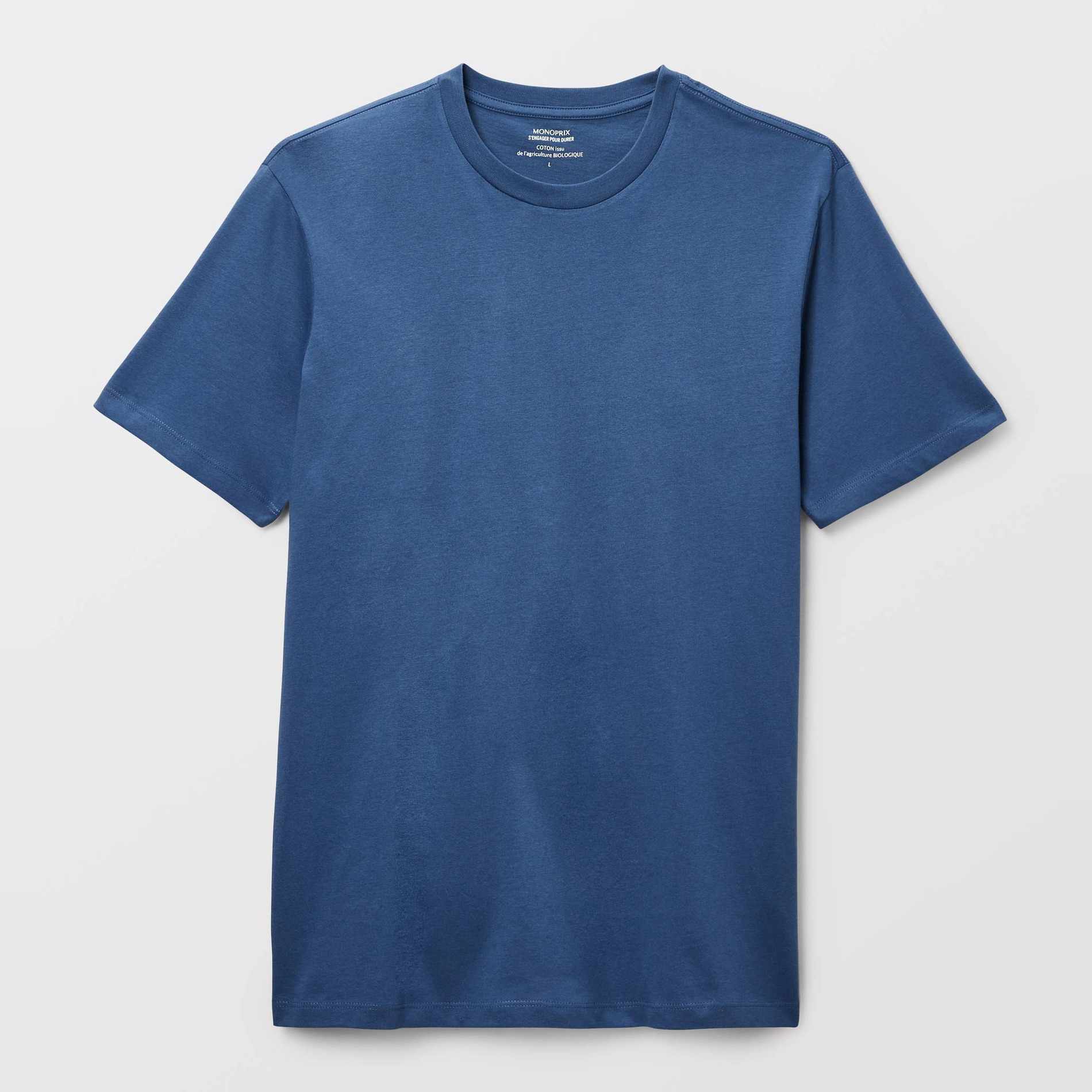 T-shirt regular col rond piqué - vert | Tunisie