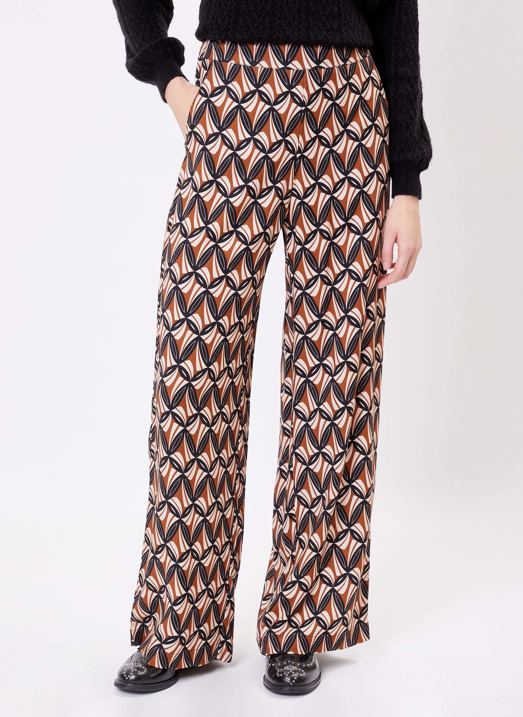 Pantalon imprimé large fluide ALEX, PRINCESSE NOMADE