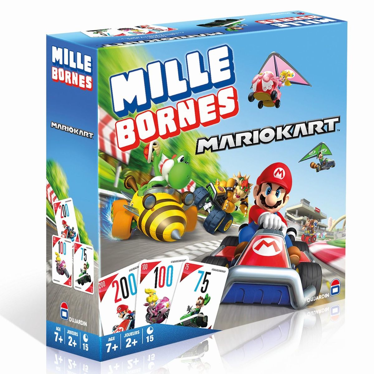 Jeux 1000 Bornes  Mario Kart  Dujardin/Nintendo 2018 sous blister - Label  Emmaüs