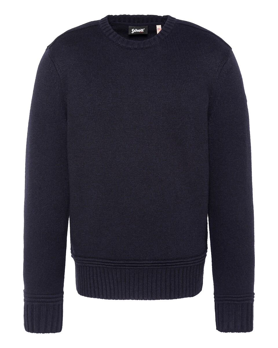 Pull en maille, col rond PLDILLON1, SCHOTT