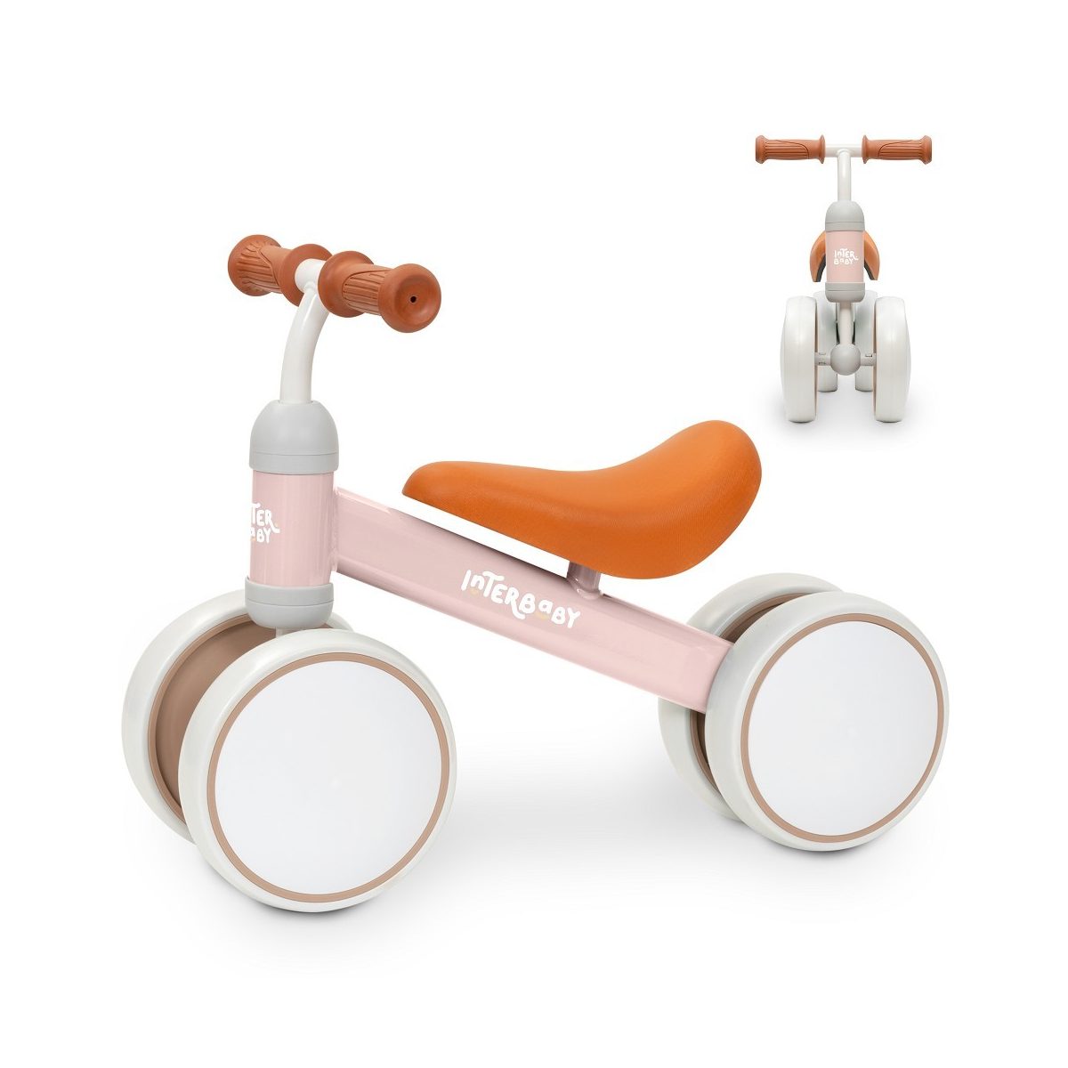 Draisienne 12 à 36 mois - rose - vélo sans pédales, INTERBABY