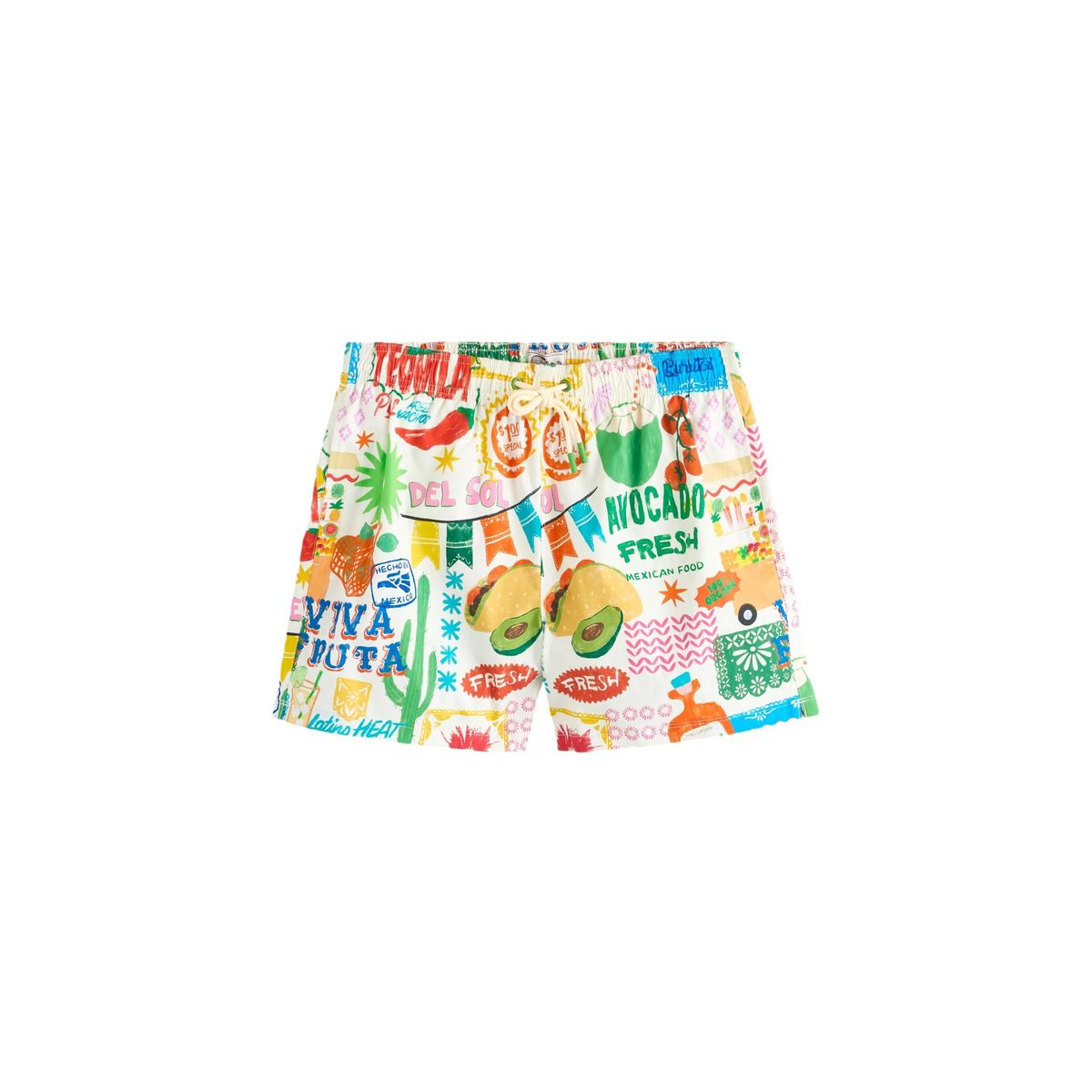 Short de bain à imprimé tacos et téquila 5 po, NEXT