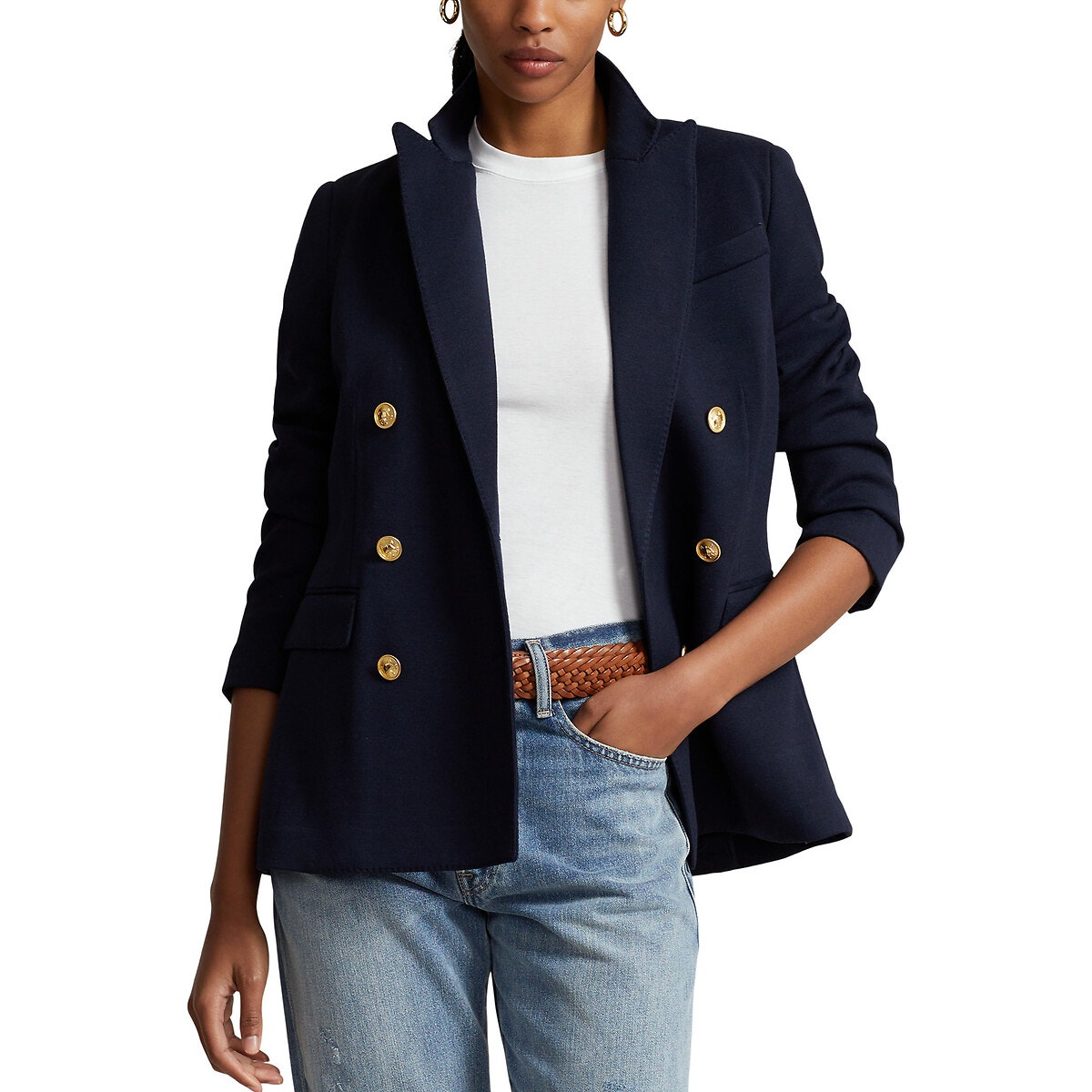 Blazer femme hot sale bleu marine