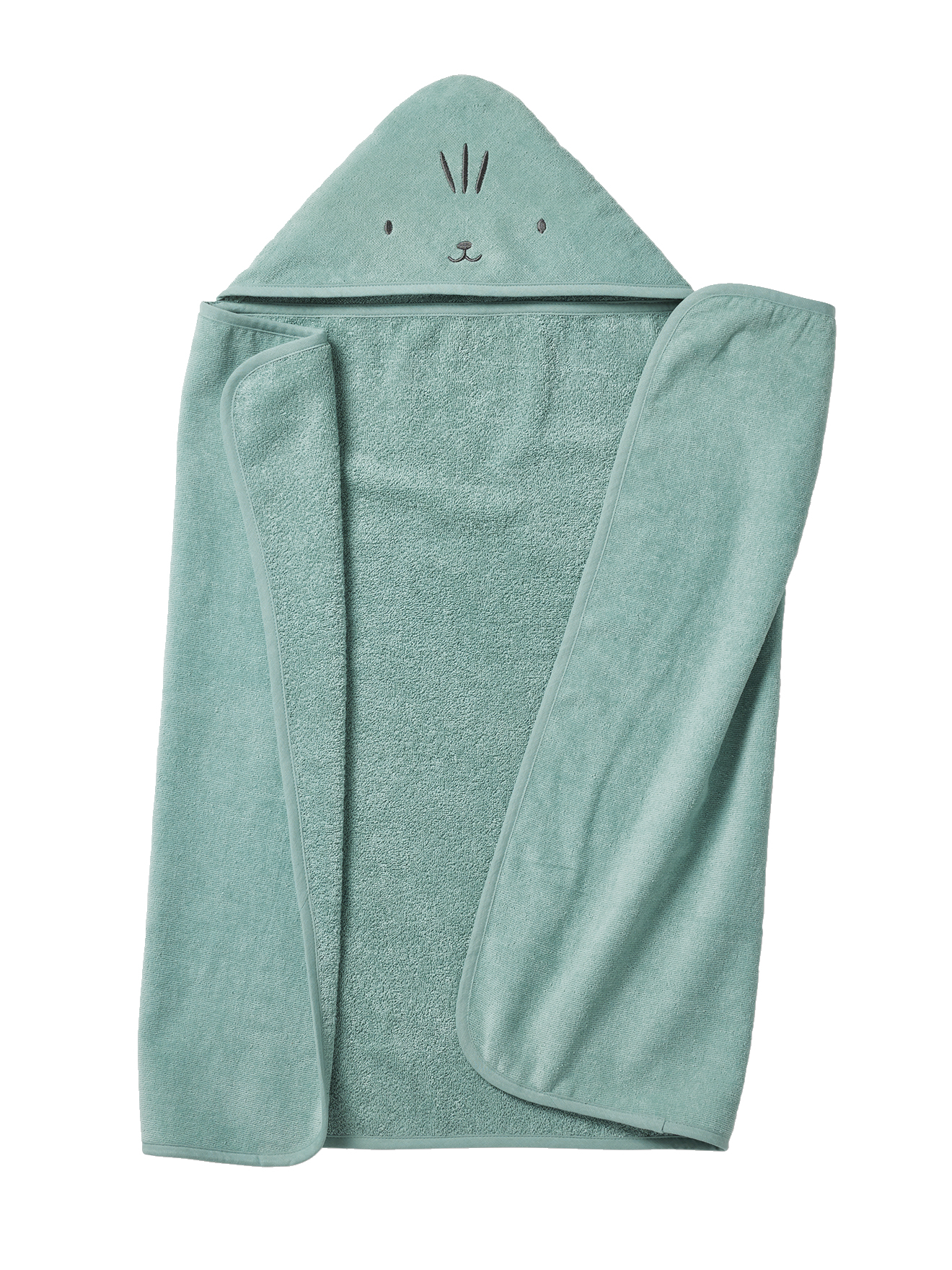 Cape de bain / Serviette à capuche Bébé et , avec coton recyclé, VERTBAUDET