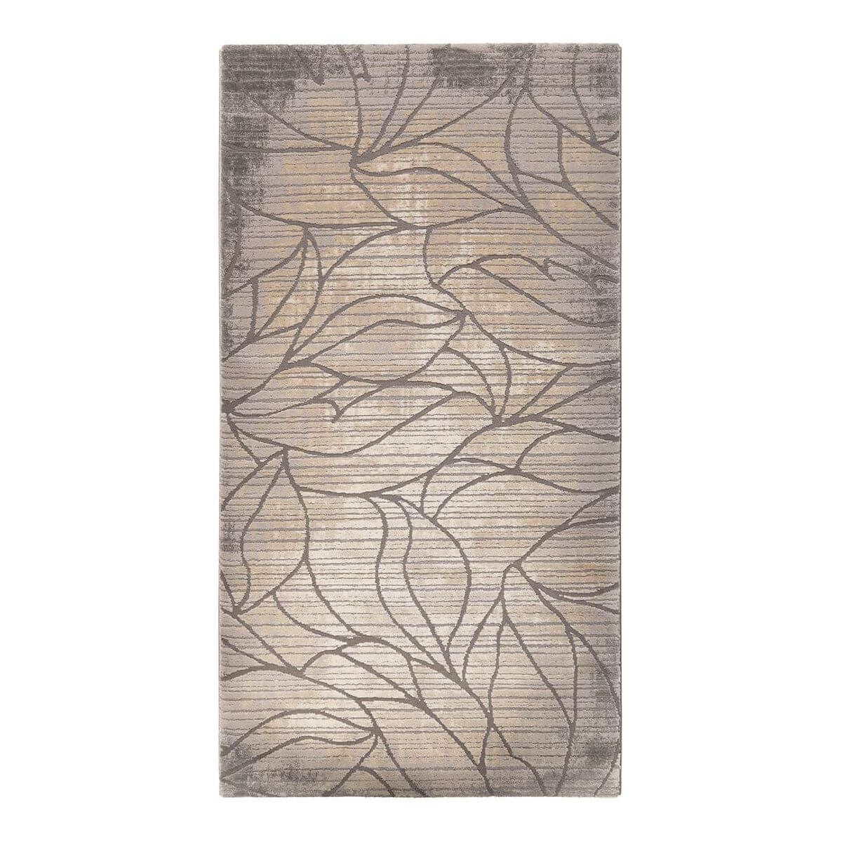 tapis taupe home geometrique contemporain tera