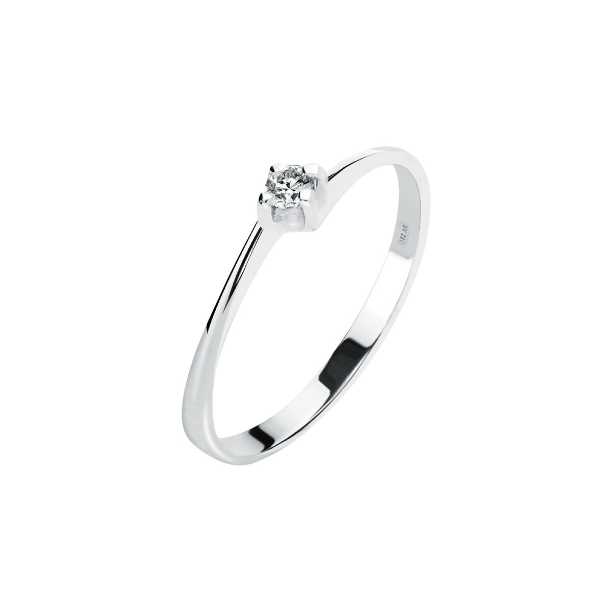 Bague en or blanc 375 B-CLASSIC, BLUESPIRIT