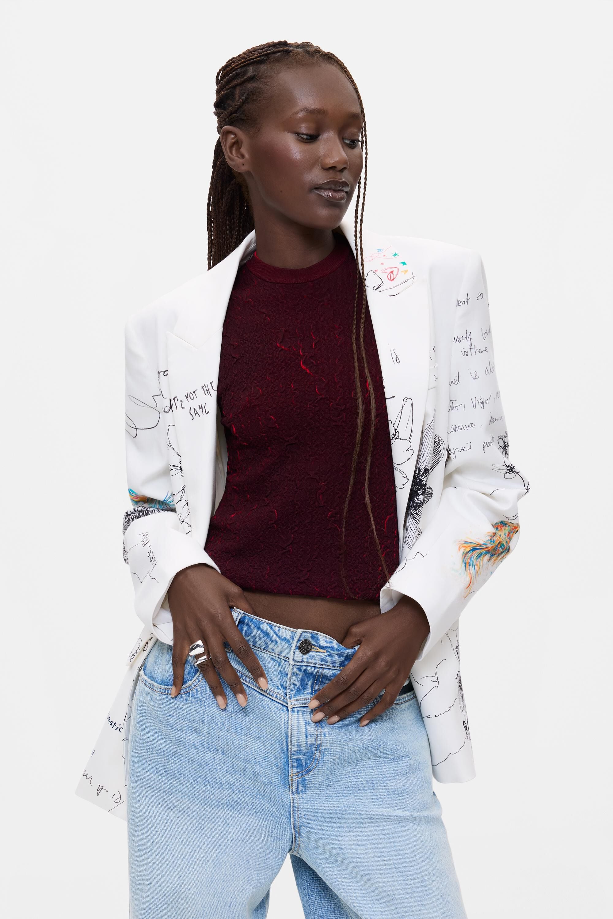 Veste à imprimé fleuri, DESIGUAL
