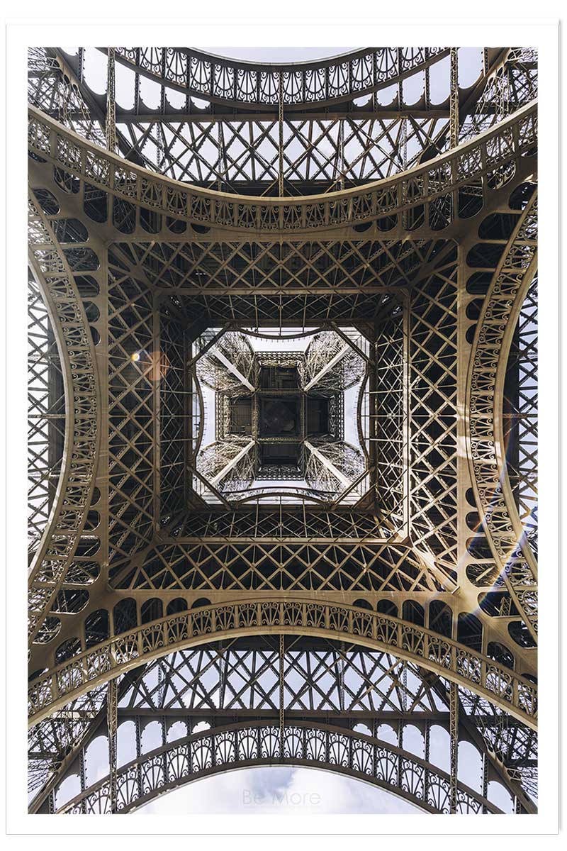 Affiche photo eiffel et son fer, HEXOA