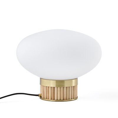 Dolce Brass, Bamboo and Opaline Glass Lamp LA REDOUTE INTERIEURS
