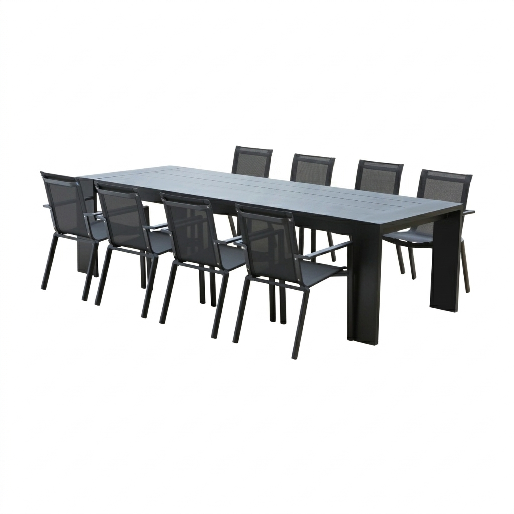 Ensemble en aluminium, 8 fauteuils IBIZA, WILSA GARDEN