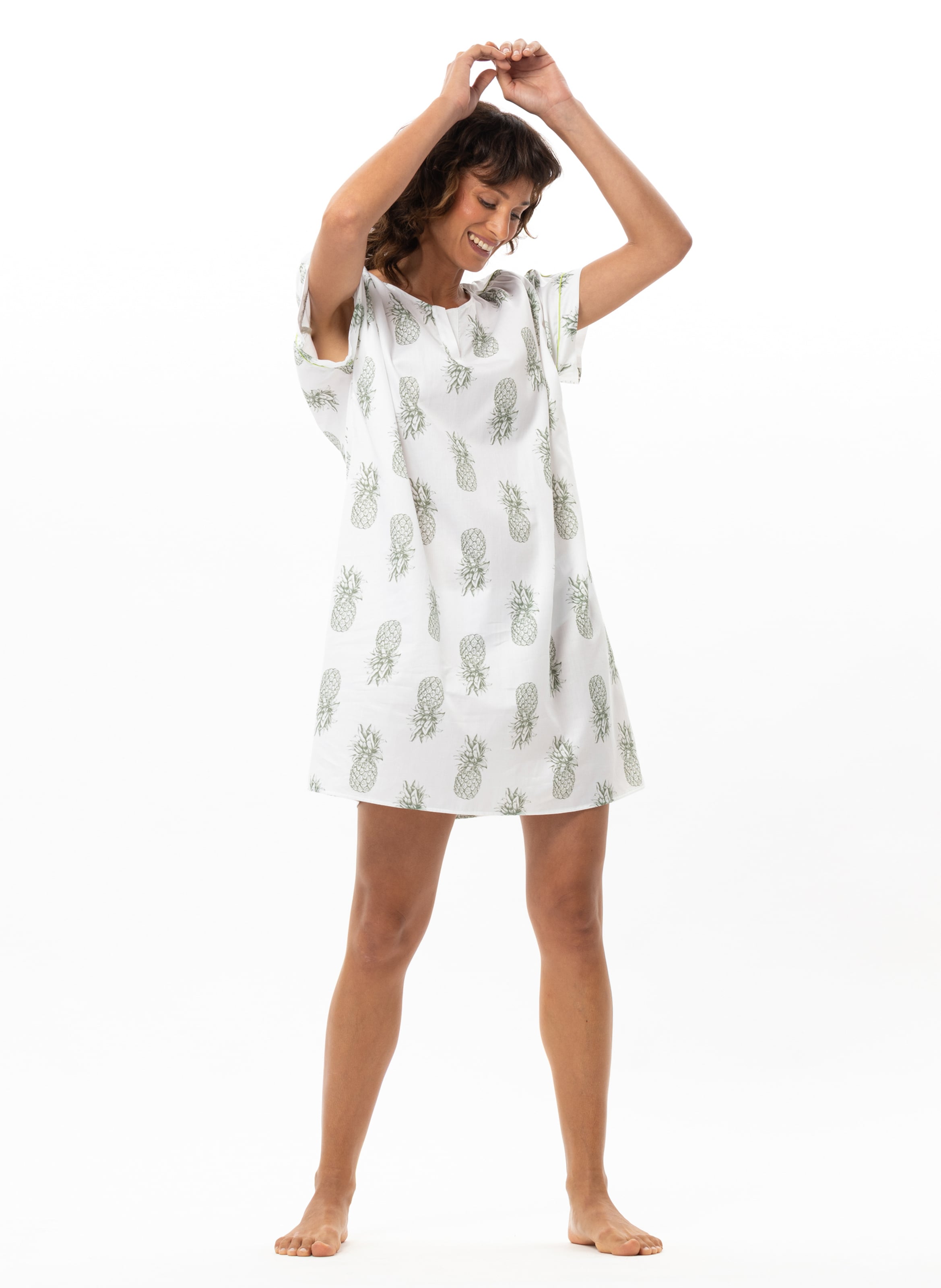Chemise de nuit en coton ACAPULCO 201, LE CHAT