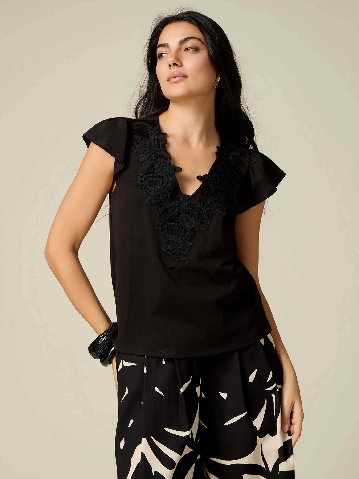 T-shirt brodé, OLTRE