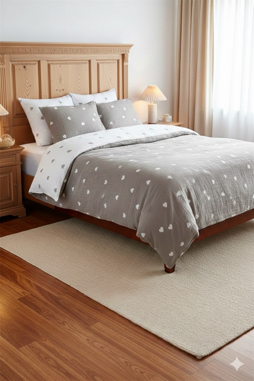 Parure de lit Charme en gaze de coton, EDEN