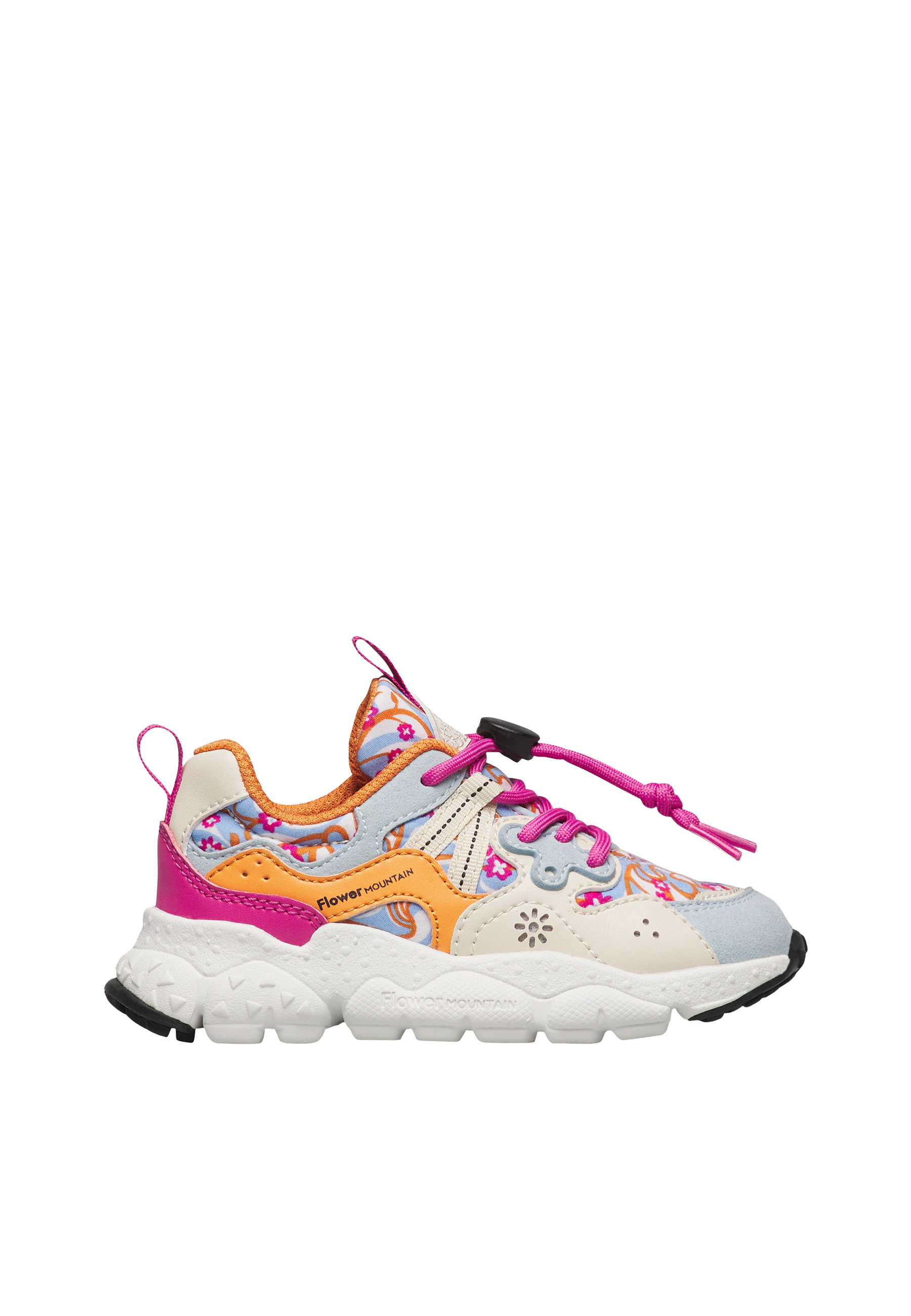 Sneakers en simili cuir et tissu technique YAMANO 3 JUNIOR., NATURINO